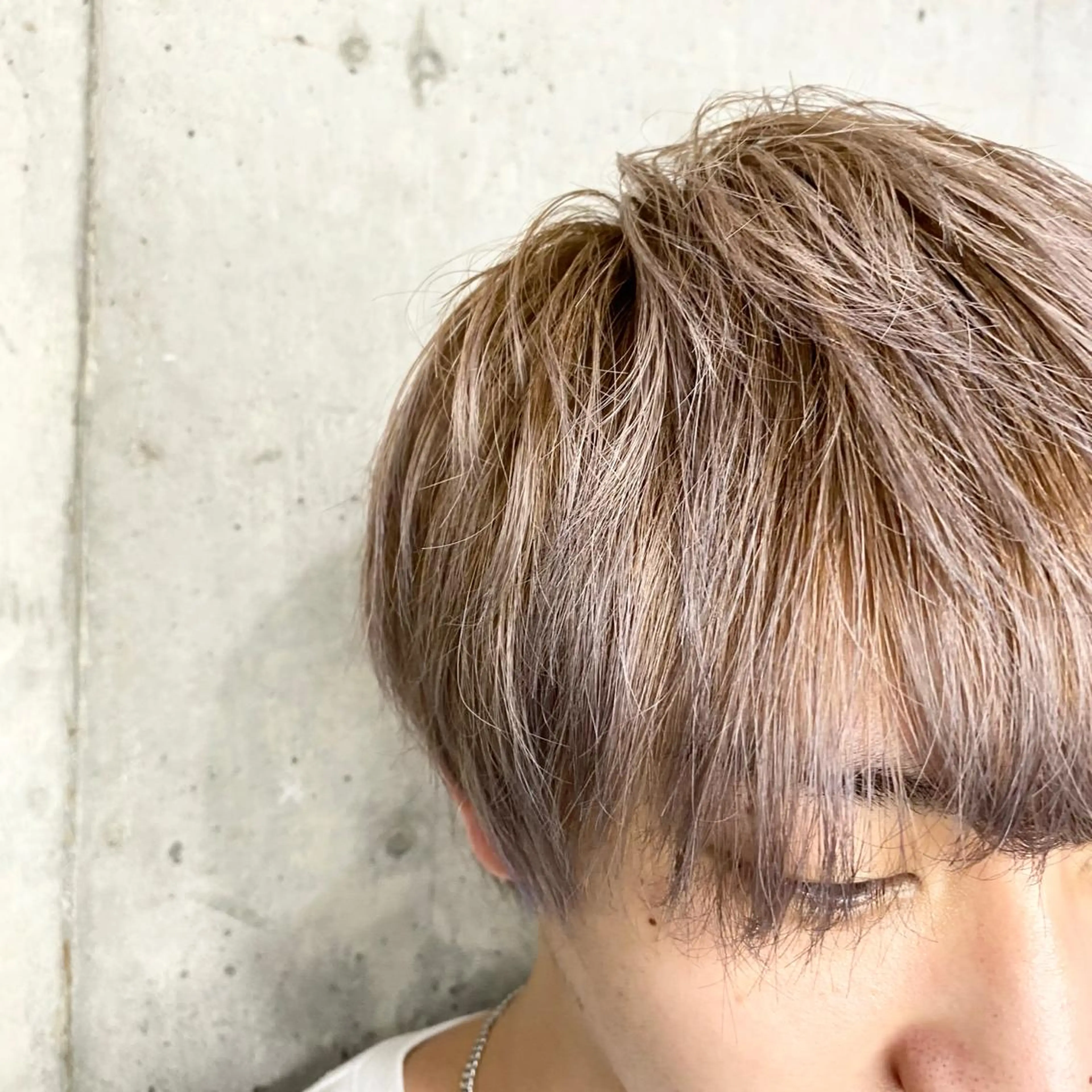 カラー メンズ メンズブリーチカラー /パーマ ごーた立川のヘアスタイル