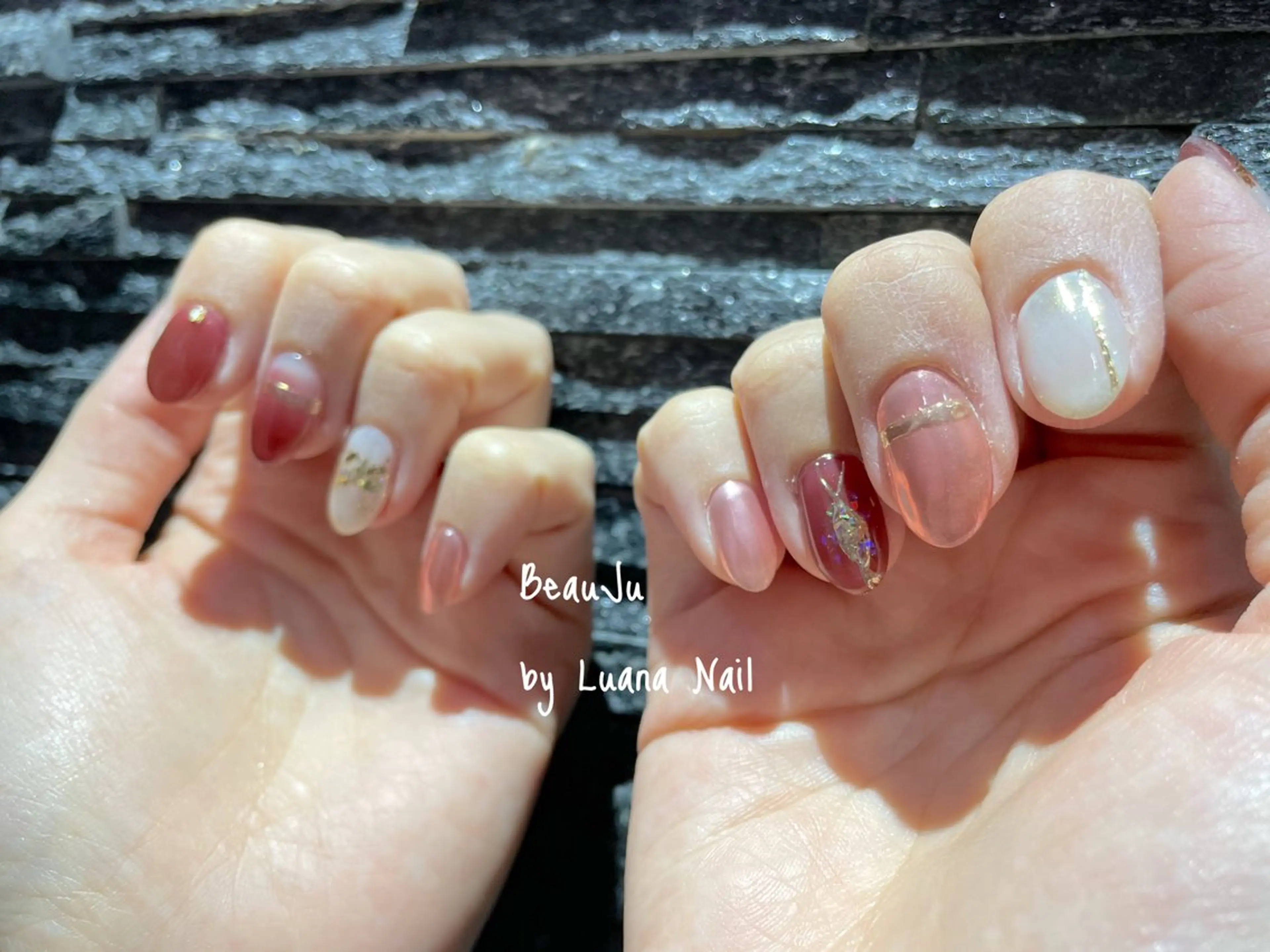 ネイル ミラーネイル ハンドネイル BeauJu by Luana Nailのネイルデザイン