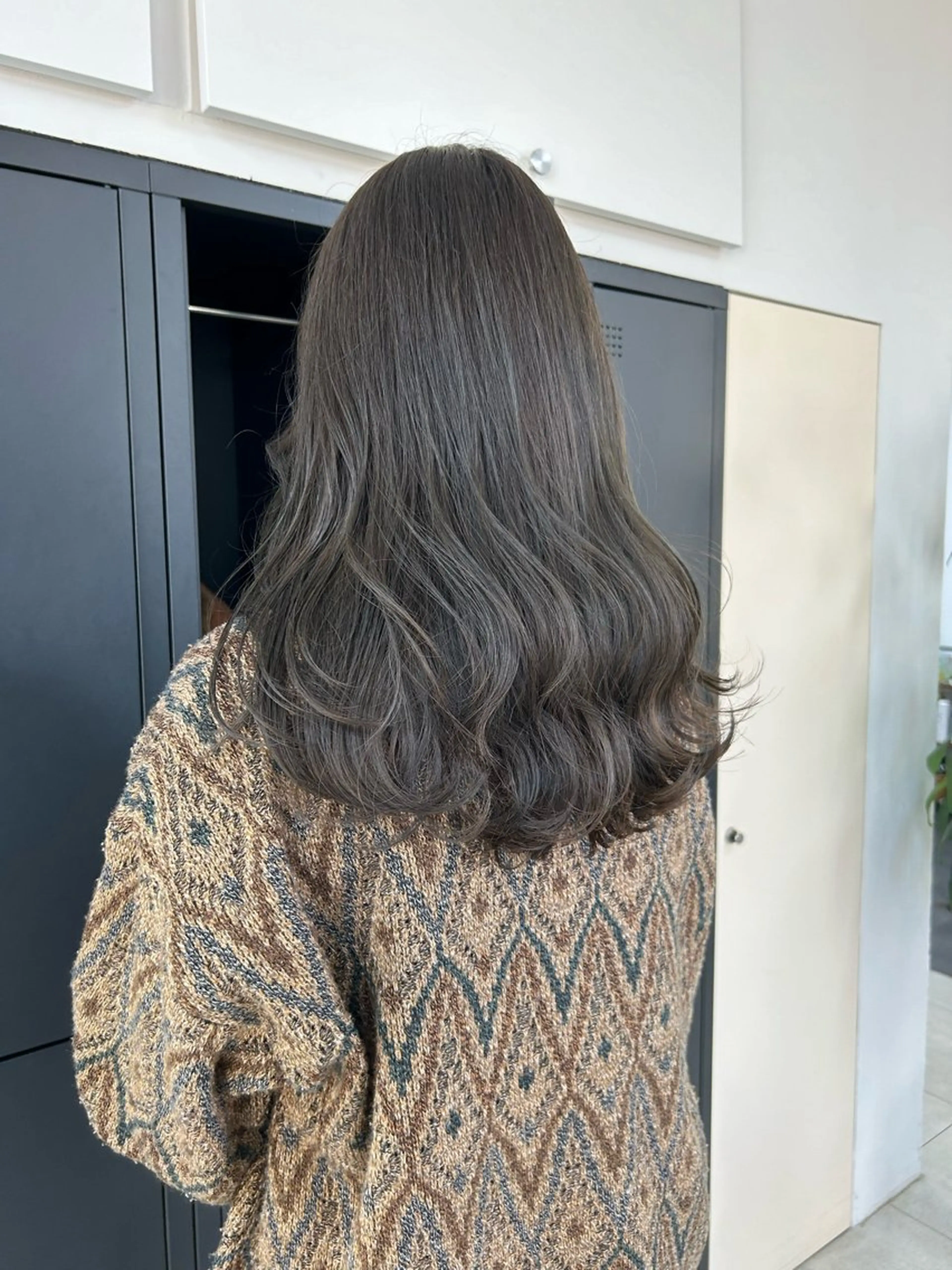 ロング レイヤーカット ダブルカラー/韓国 ヘア/さわのあかねのヘアスタイル