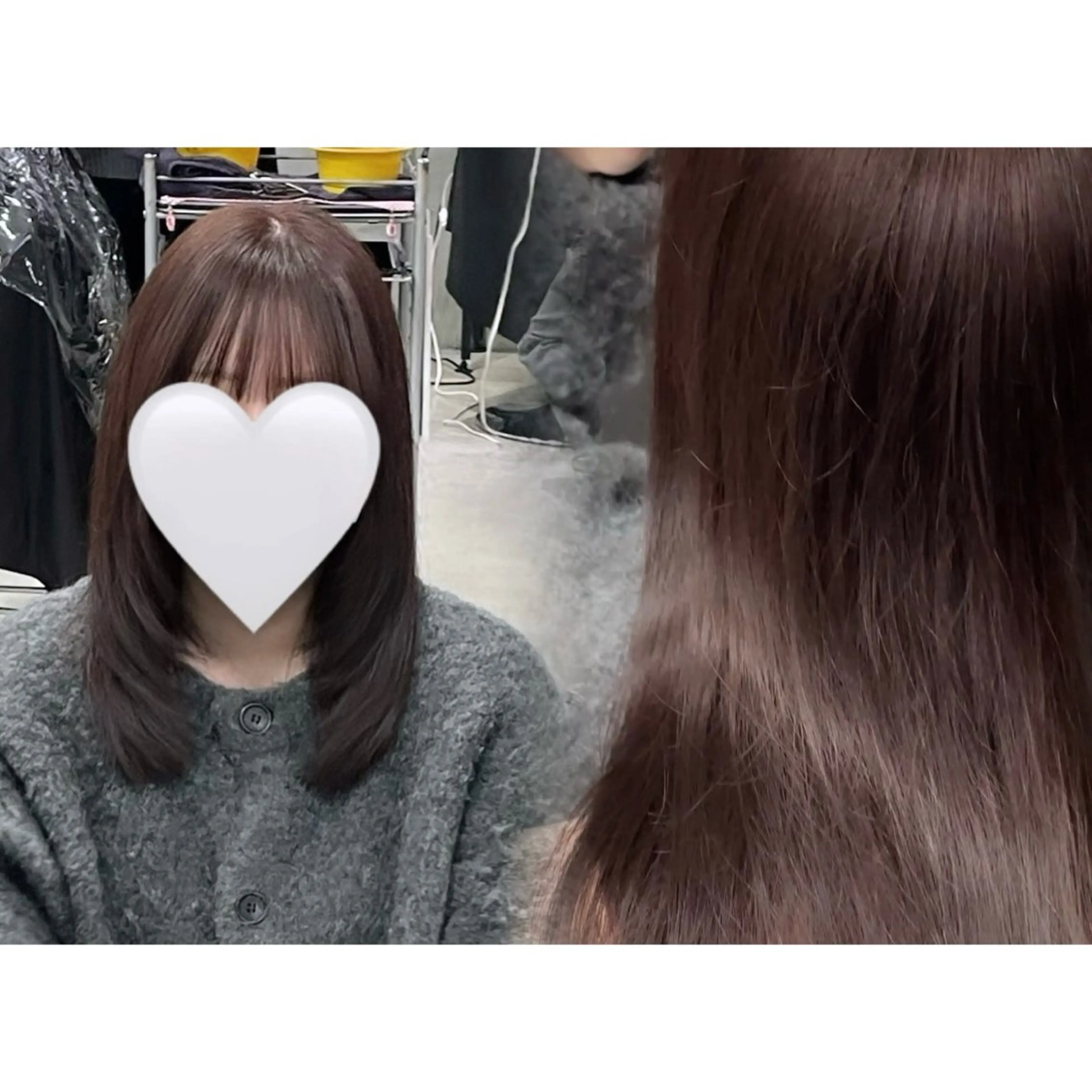 セミロング カット ヘアカラー ゆ ら　⛓🩶のヘアスタイル