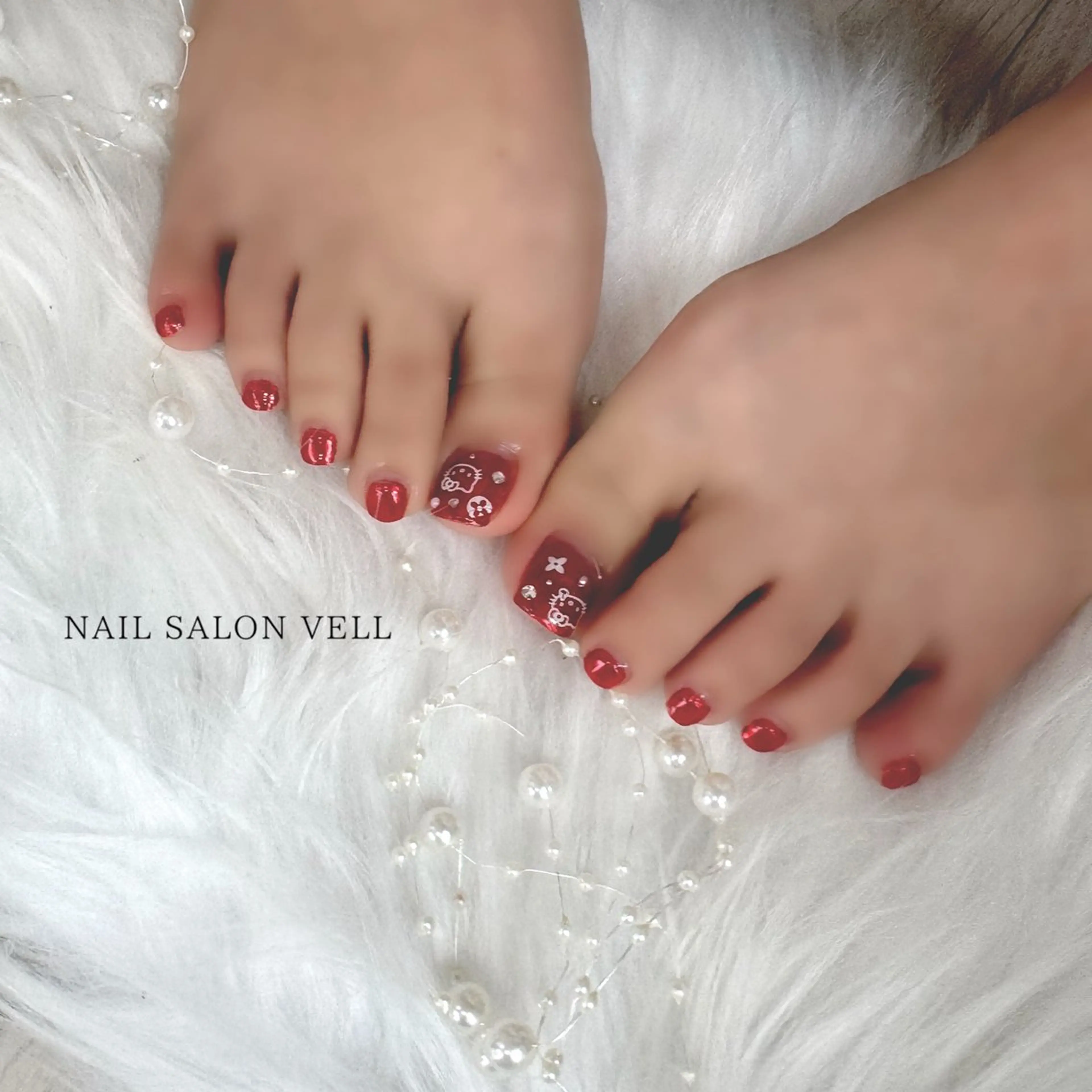 ［ﾌｯﾄ］親指二本アート《オフ代込》の写真