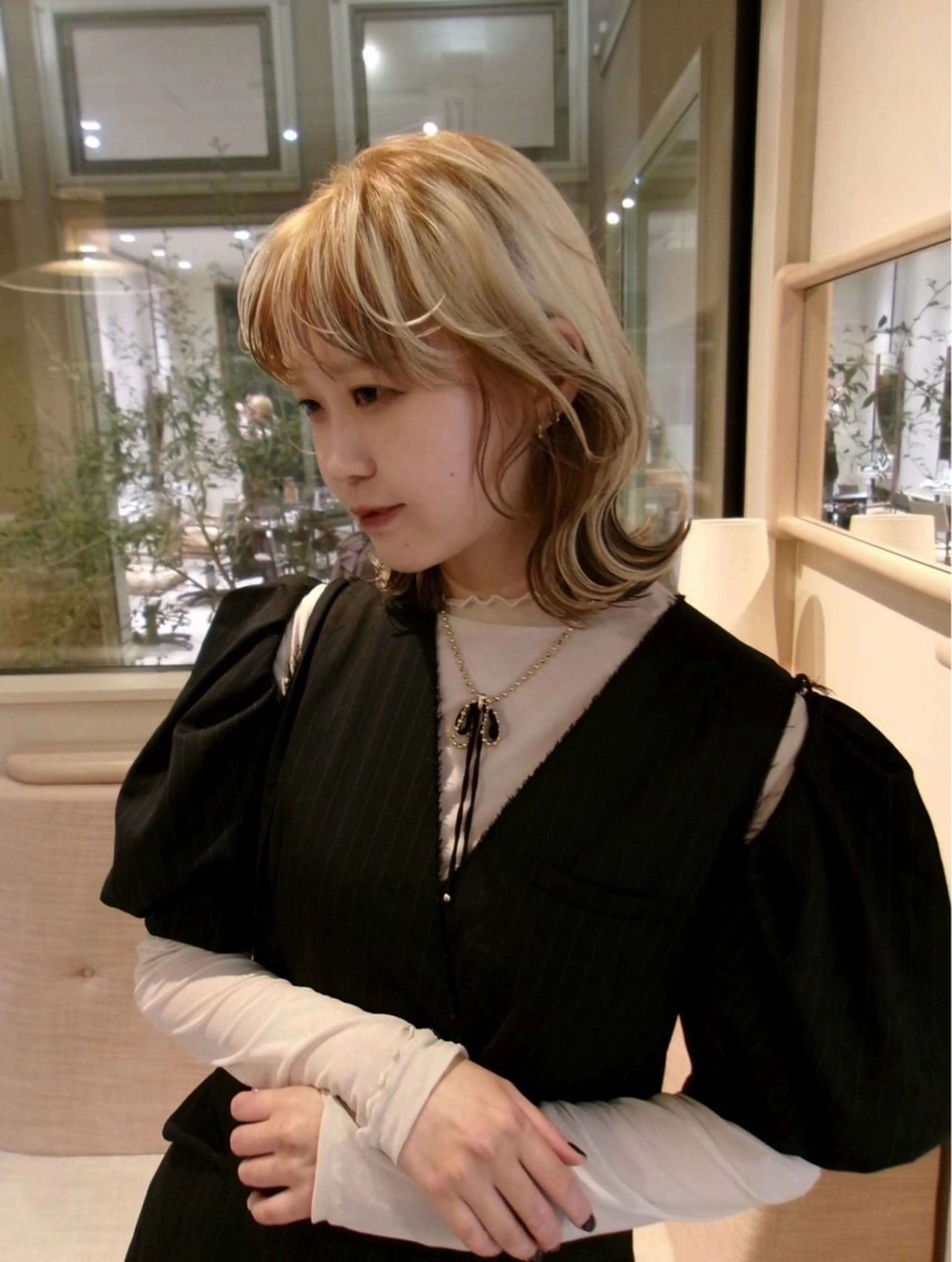 ロング カラー パーマ 高桑 みひののヘアスタイル