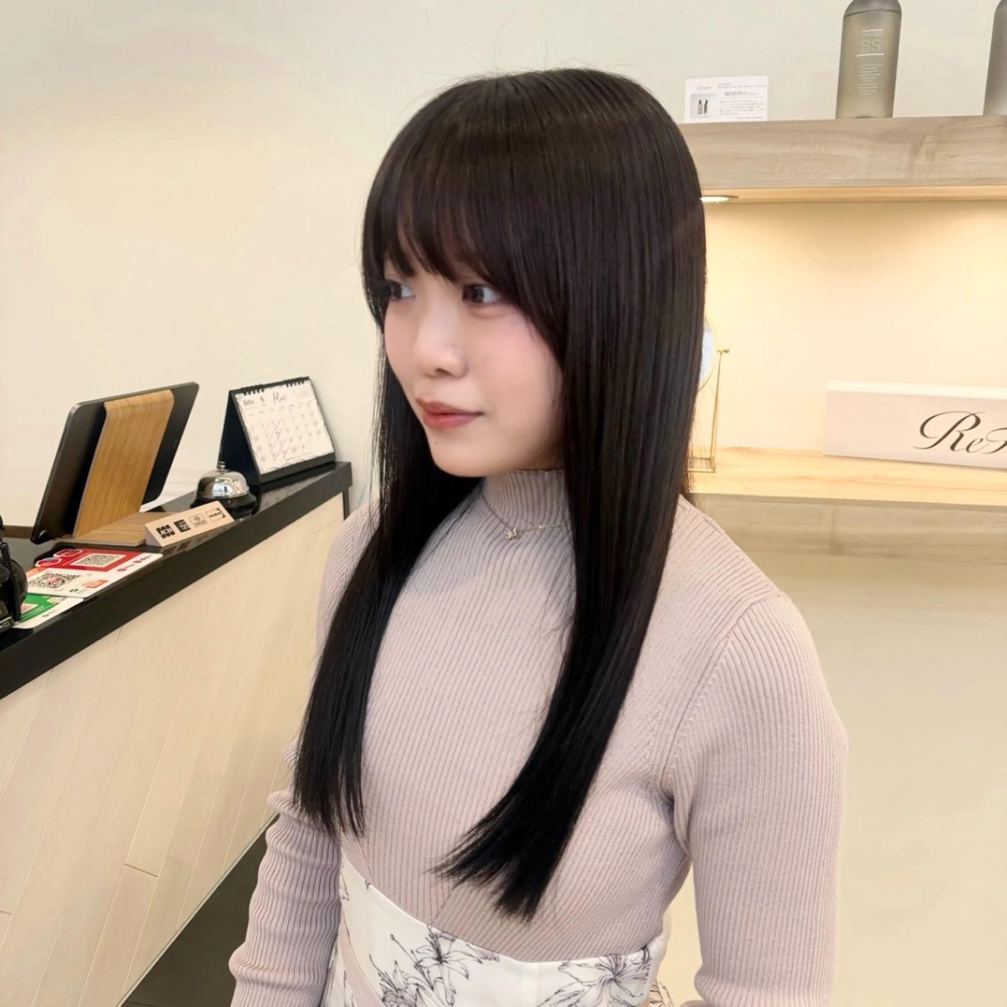 ロング ヘアカラー トリートメント 透明感カラー🫧 韓国ヘア/タマキ🎀のヘアスタイル