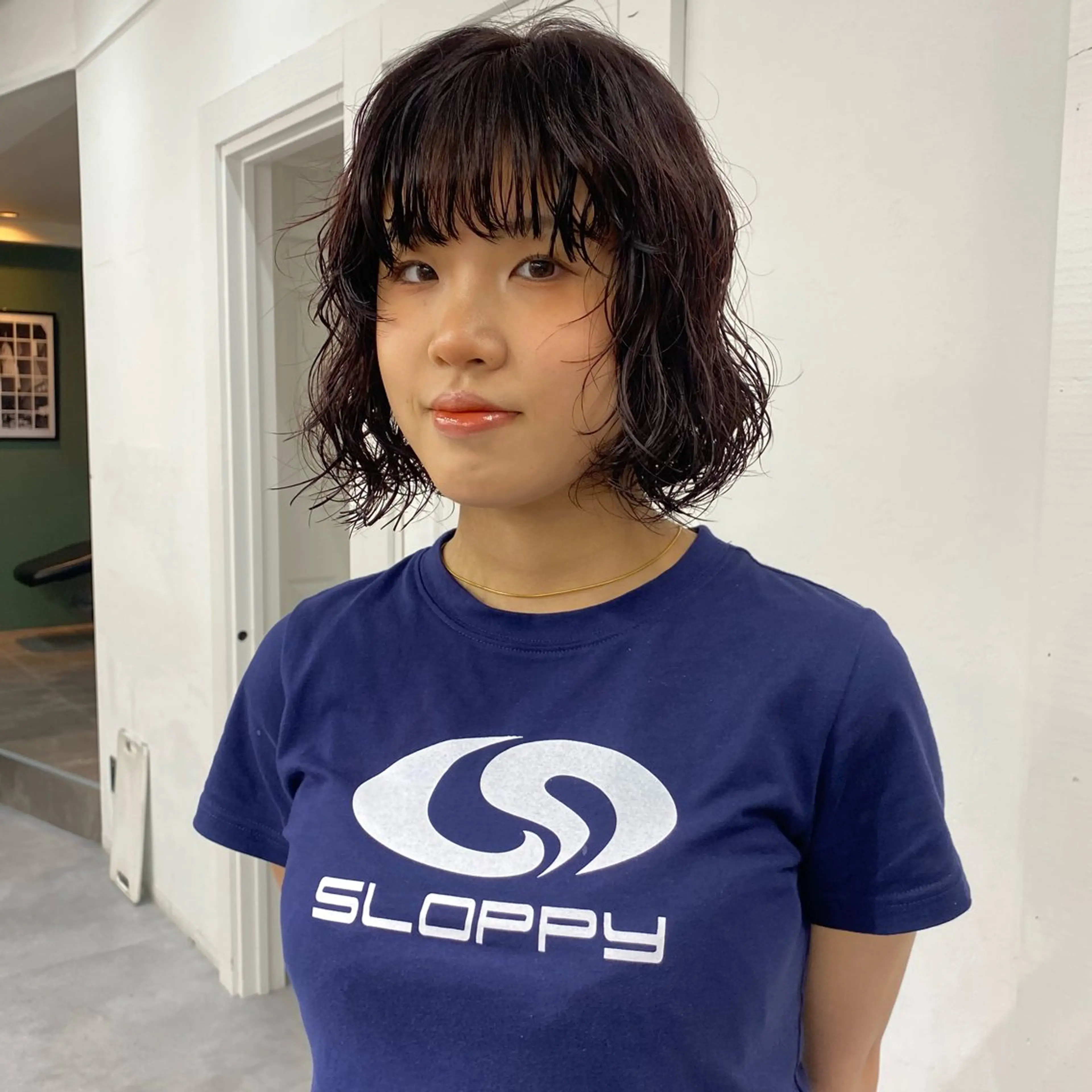 パーマ カット パーマ トリートメント レイヤーボブ/ 艶カラー/サナ🌼のヘアスタイル