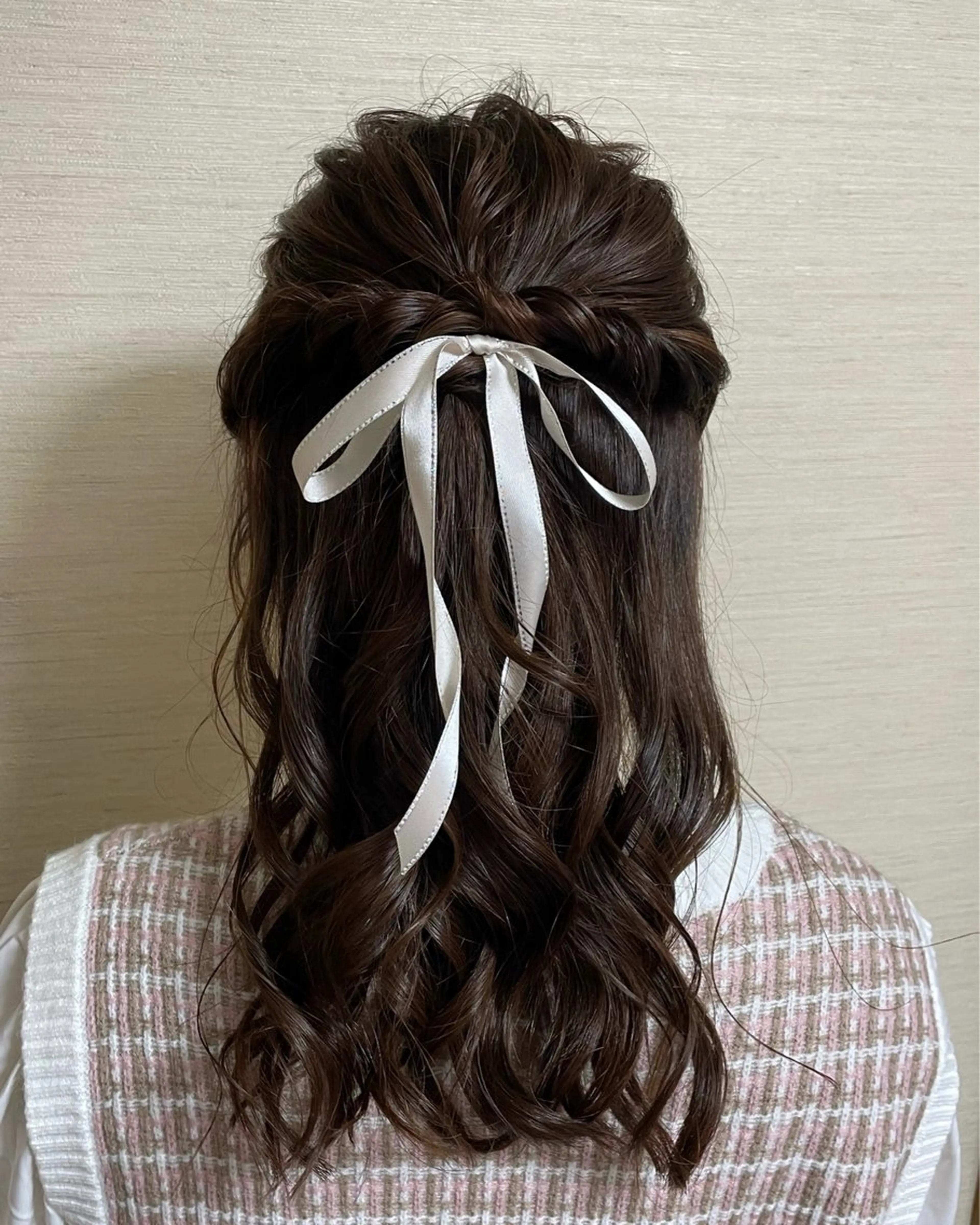 セミロング ヘアセット ハルカ/暖色カラー/ ダブルカラーのヘアスタイル