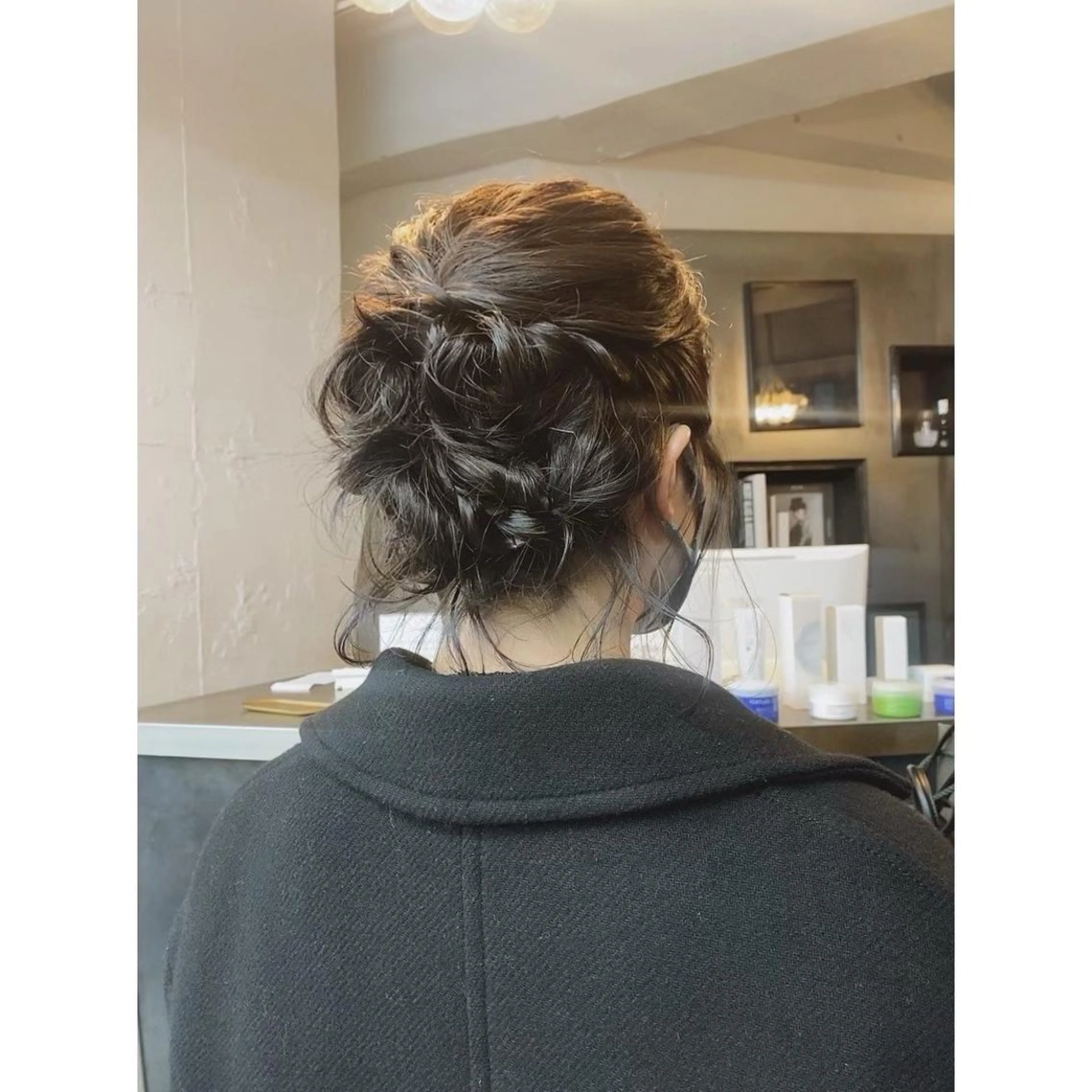 ミディアム パーマ 大石 沙季のヘアスタイル