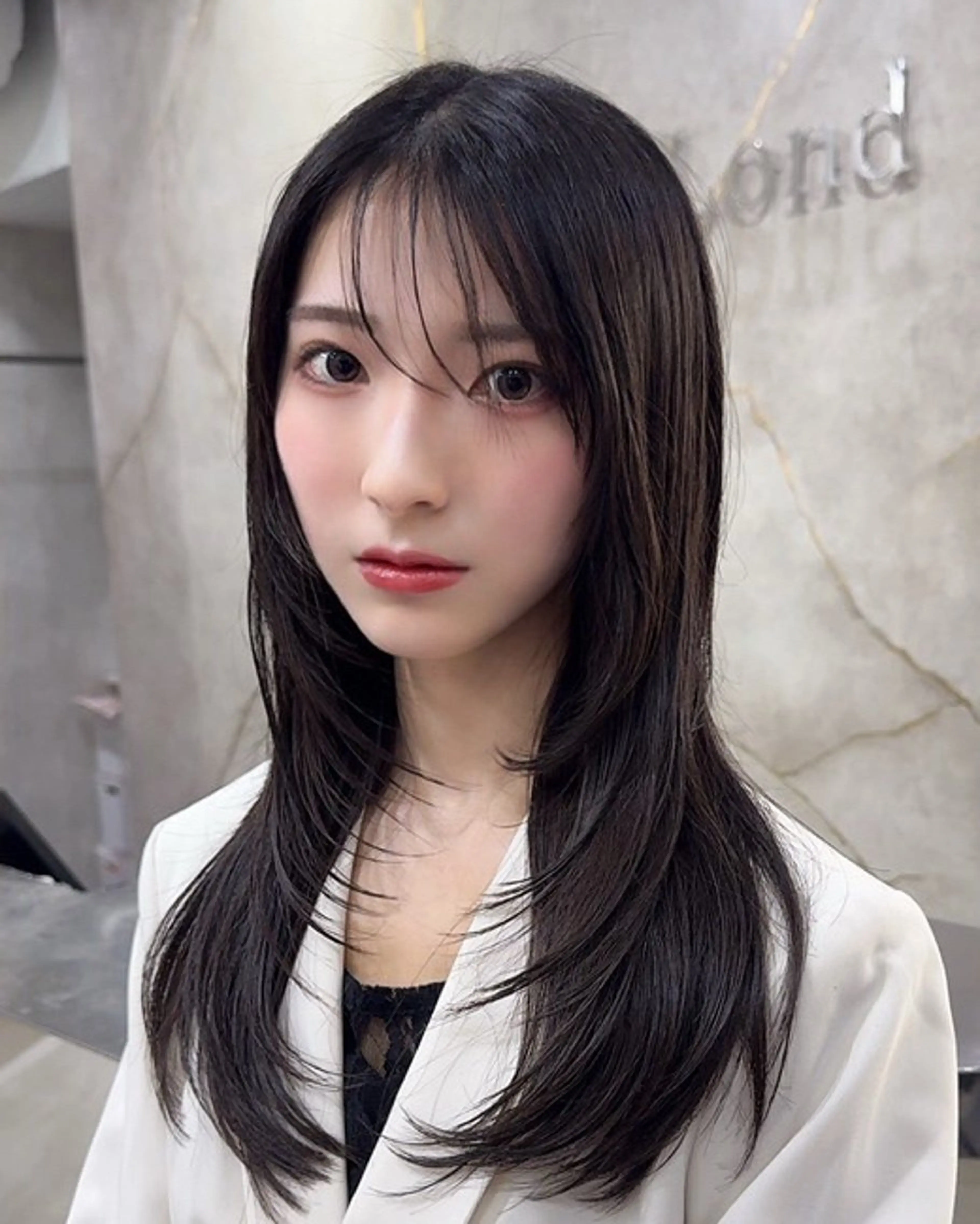 セミロング 韓国ヘア/美髪矯正/ Haruna🦋のヘアスタイル