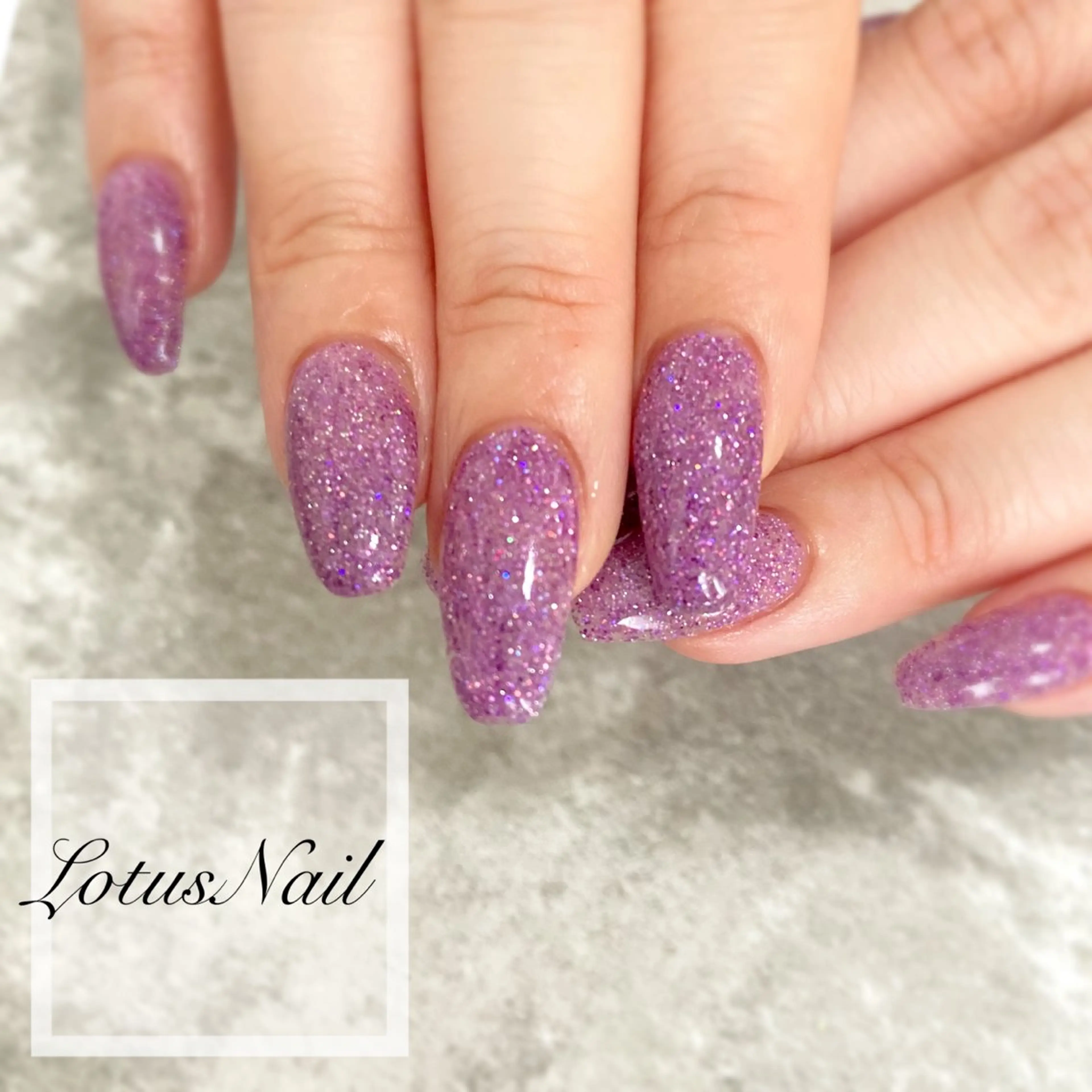 ネイル ラメ(グリッター) ハンドネイル Lotus Nailのネイルデザイン
