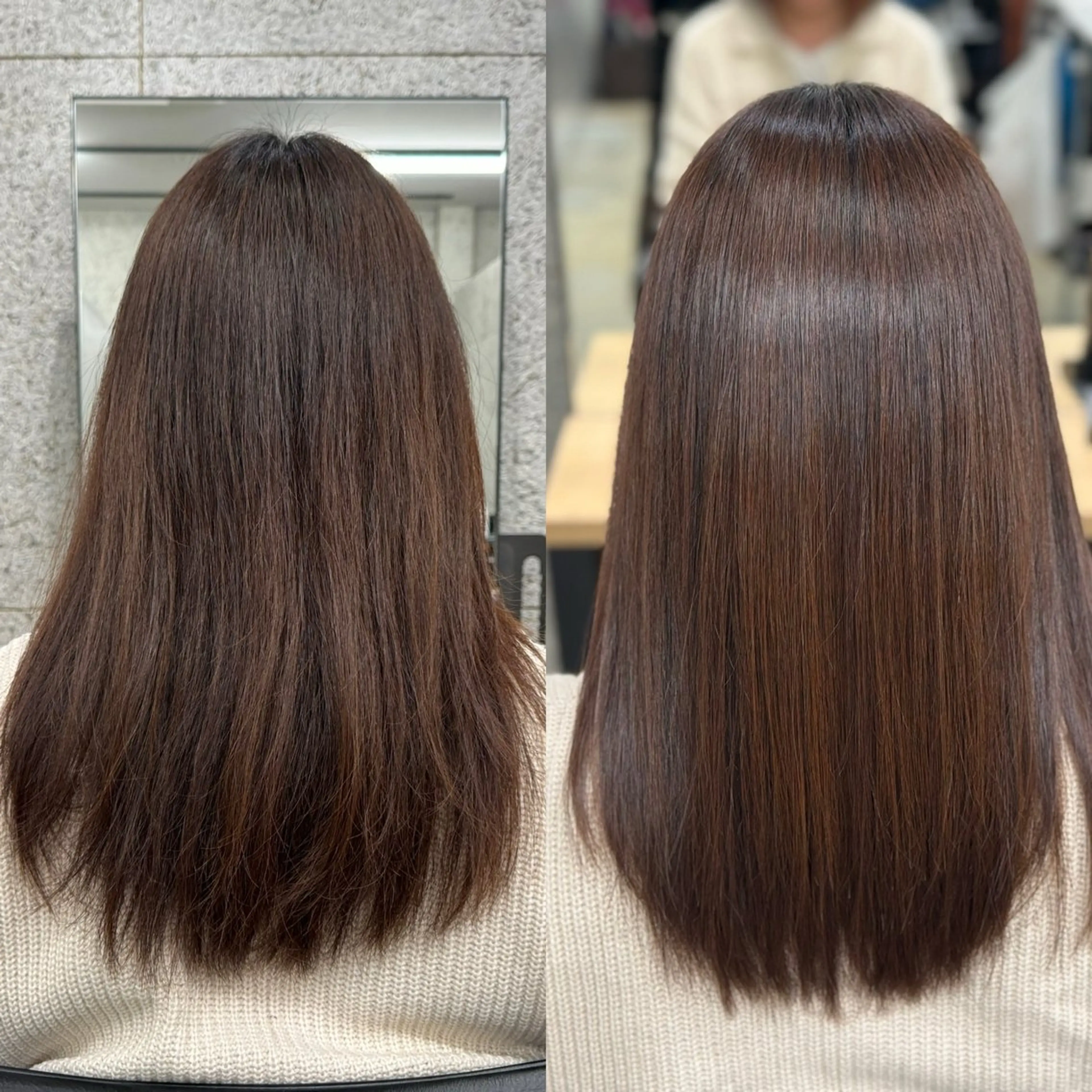 セミロング 髪質改善/浅沼 亮のヘアスタイル