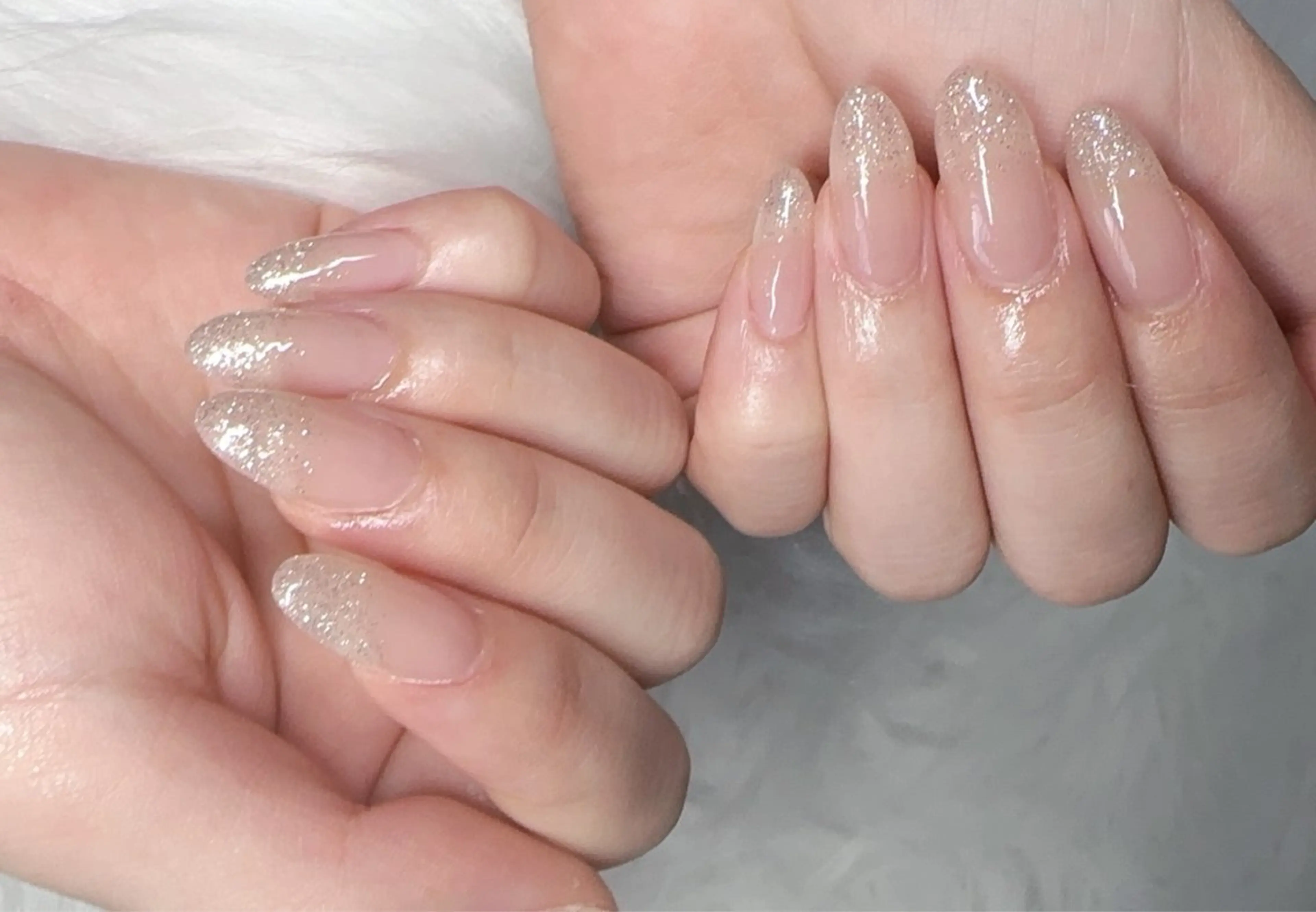 期間限定オフ込み　ラメグラデーション(ベースカラーあり)の写真