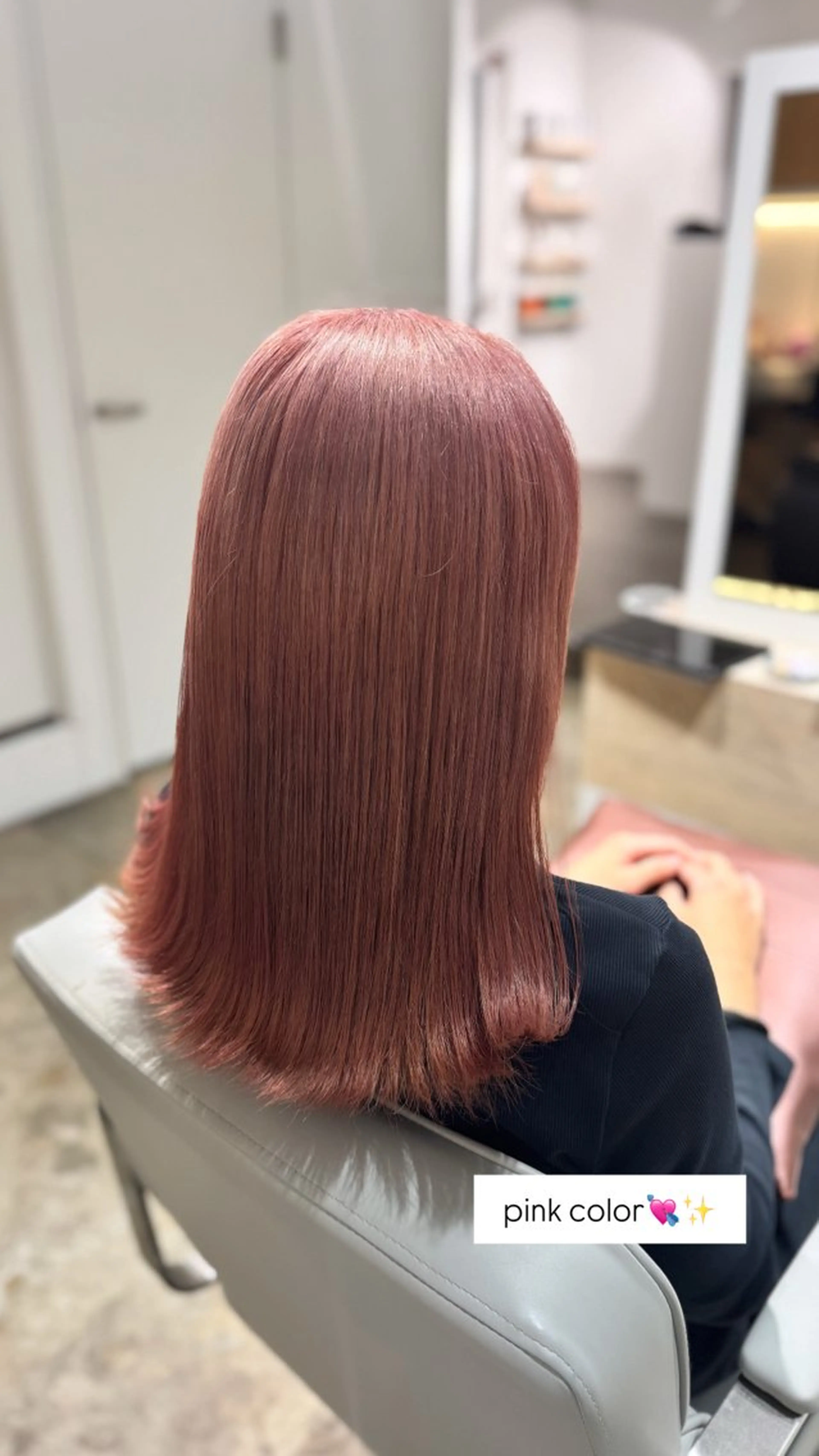 ミディアム カラー 韓国艶髪/透明感 カラー/ひなののヘアスタイル