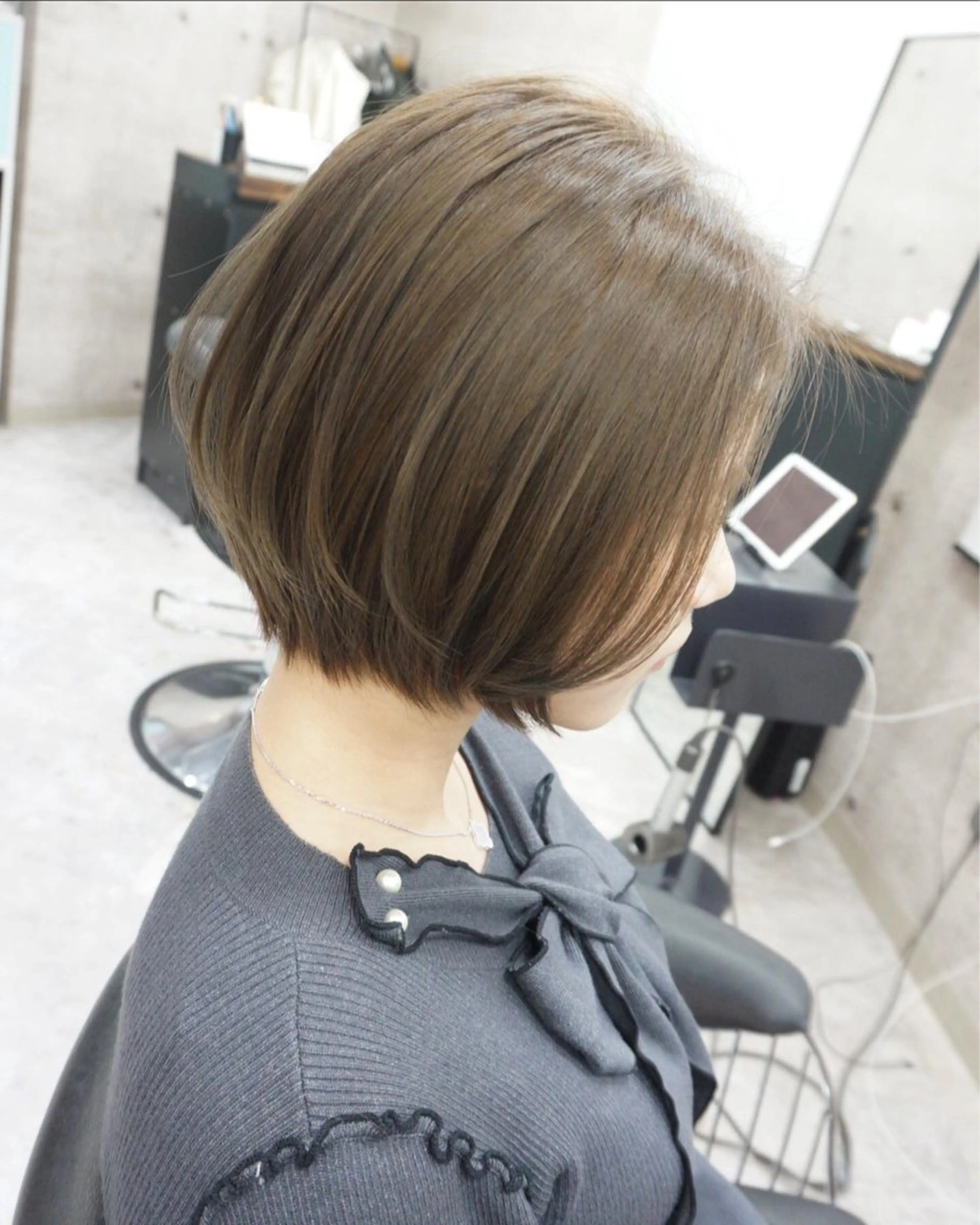 ショート ショートボブ アッシュ ボブ ショートヘア カット ヘアカラー トリートメント hair teria ryu 大塚のヘアスタイル