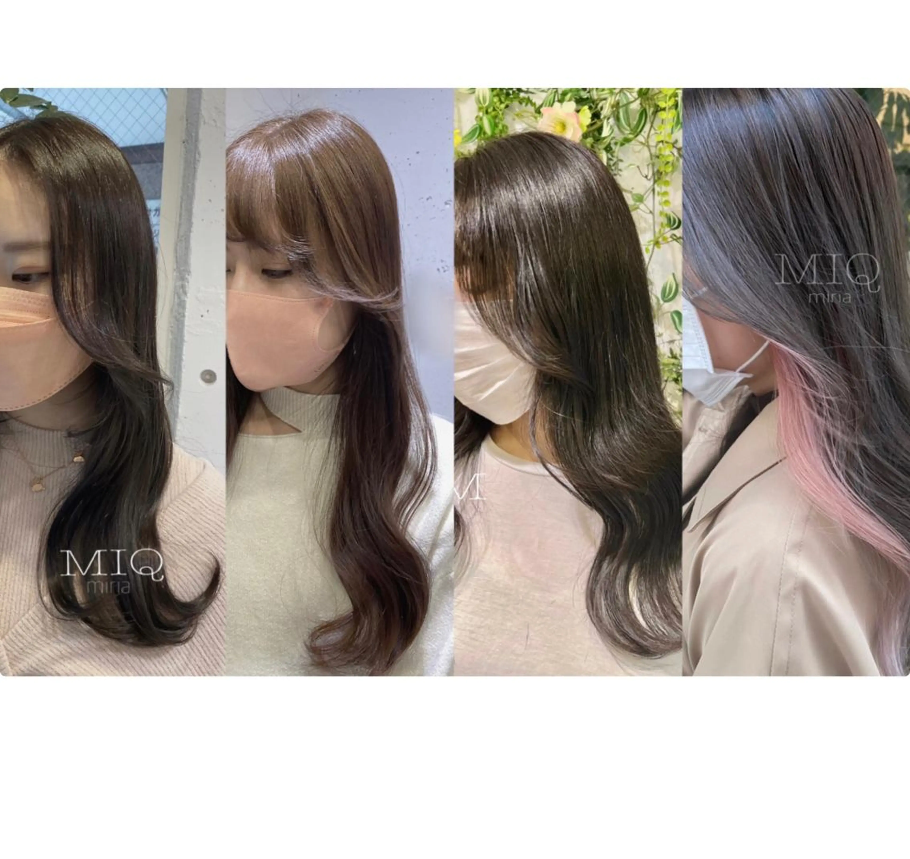 ミディアム カラー 韓・中華美女ヘア 🇰🇷×🇨🇳のヘアスタイル