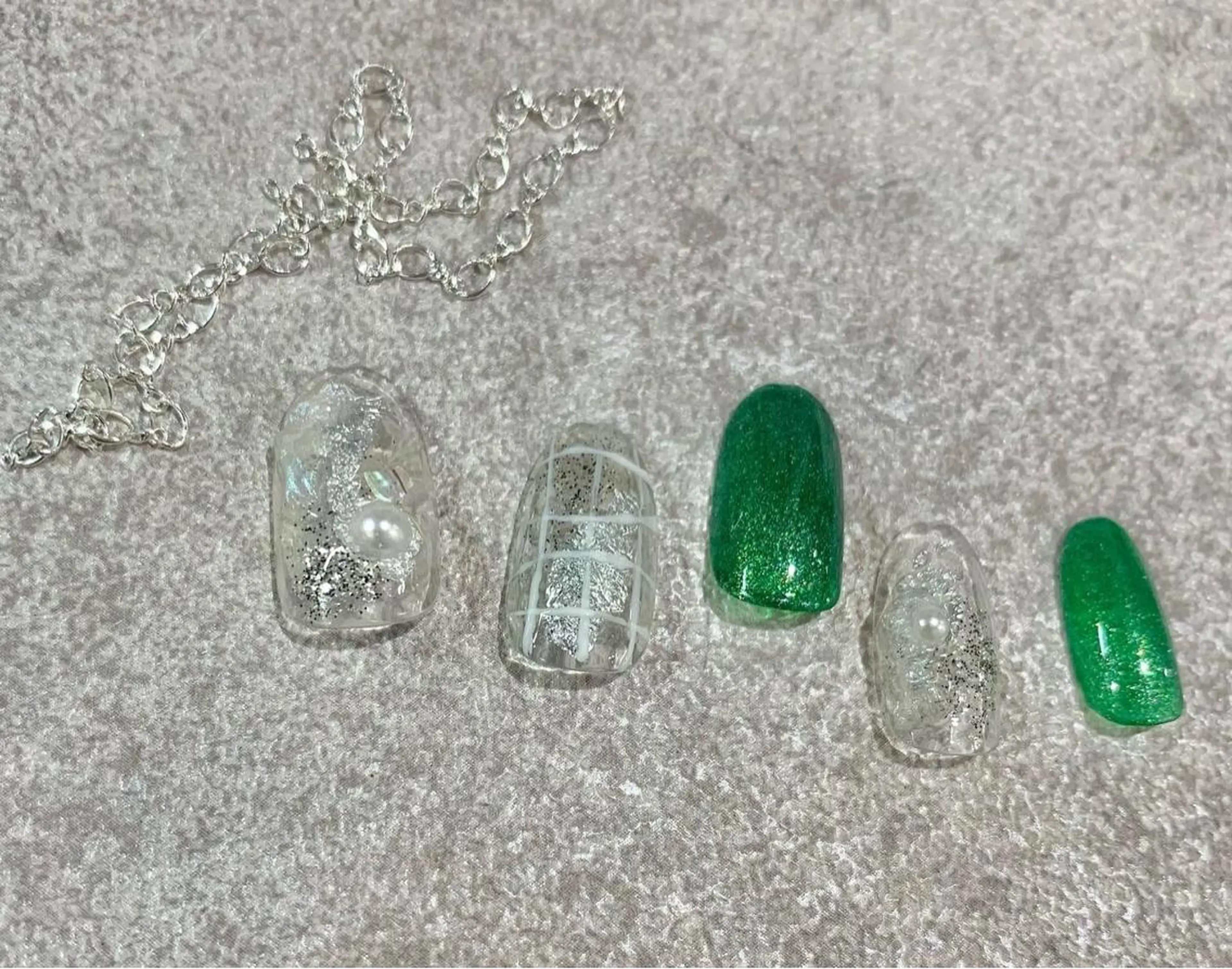 ロング カラー パーマ ヘアアレンジ メンズ キッズ ネイル マツエク・マツパ アイブロウ 夏ネイル ハンドネイル Salon Ｋのネイルデザイン