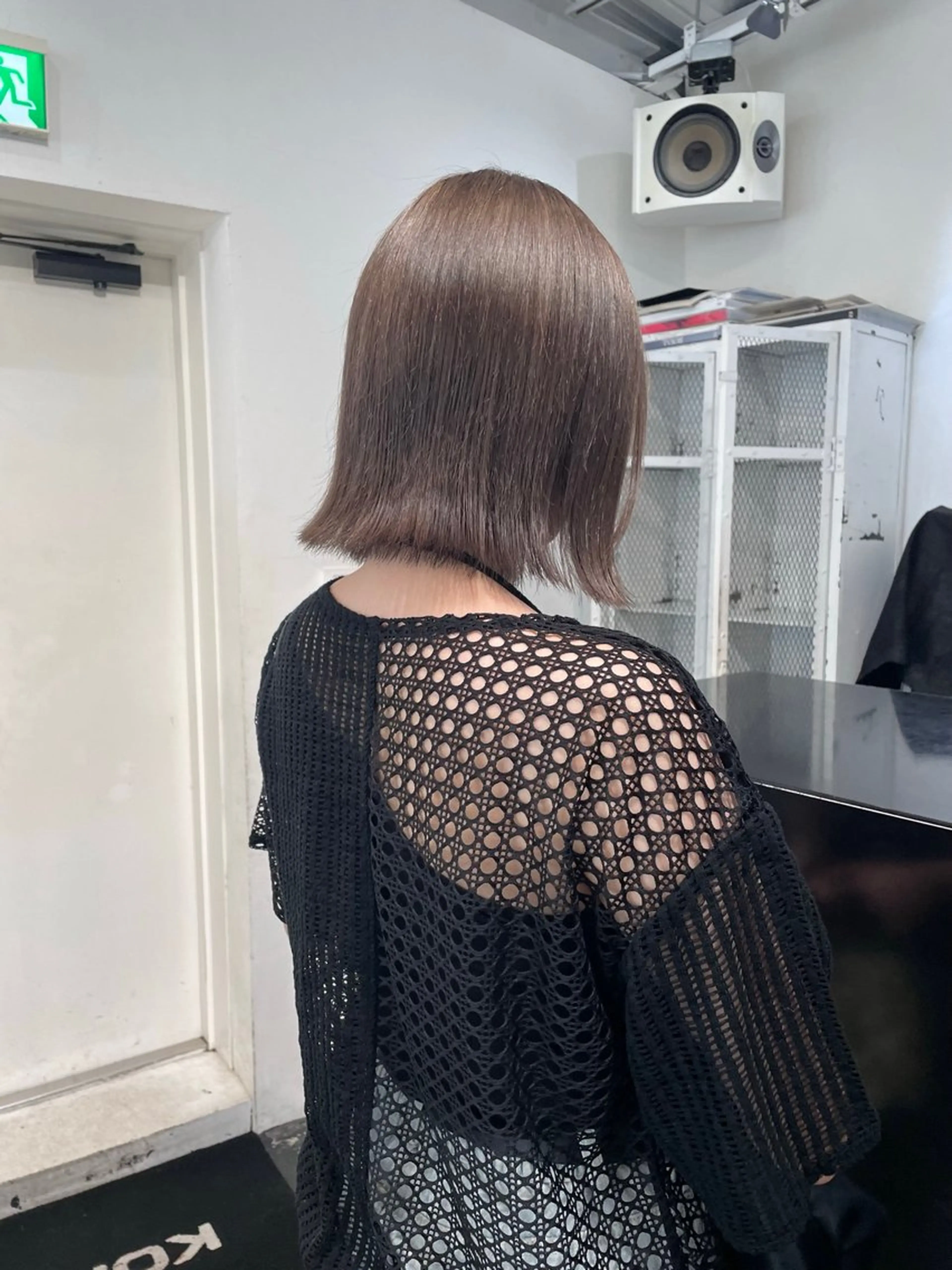 ミディアム カラー ヘアアレンジ ブリーチ グレージュ ラベンダーカラー ラベンダーグレージュ ラベンダーグレー カット ヘアカラー トリートメント 艶ハイトーン/ヘア アレンジAYAKAのヘアスタイル
