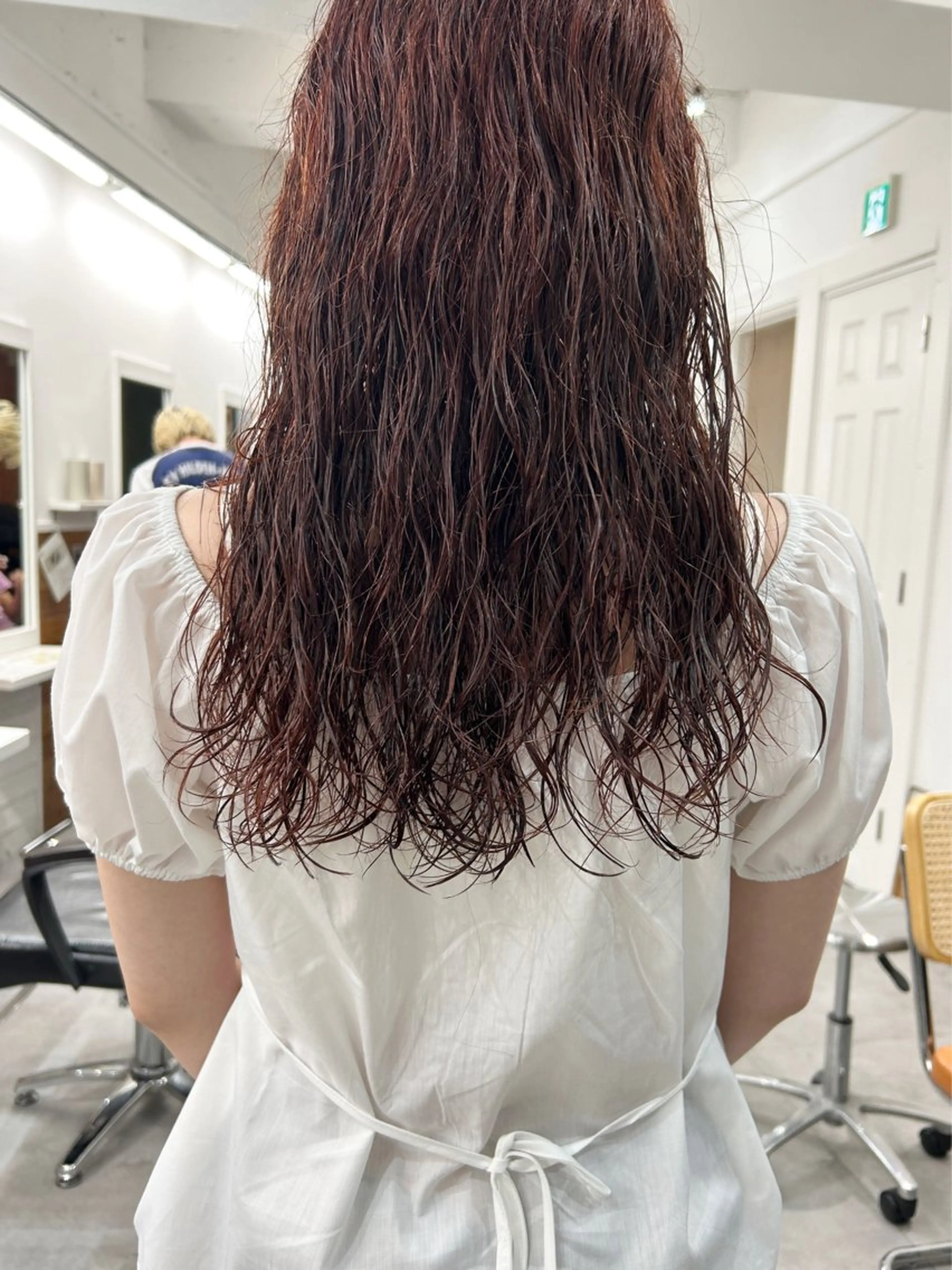 ロング パーマ カット パーマ トリートメント レイヤーボブ/ 艶カラー/サナ🌼のヘアスタイル