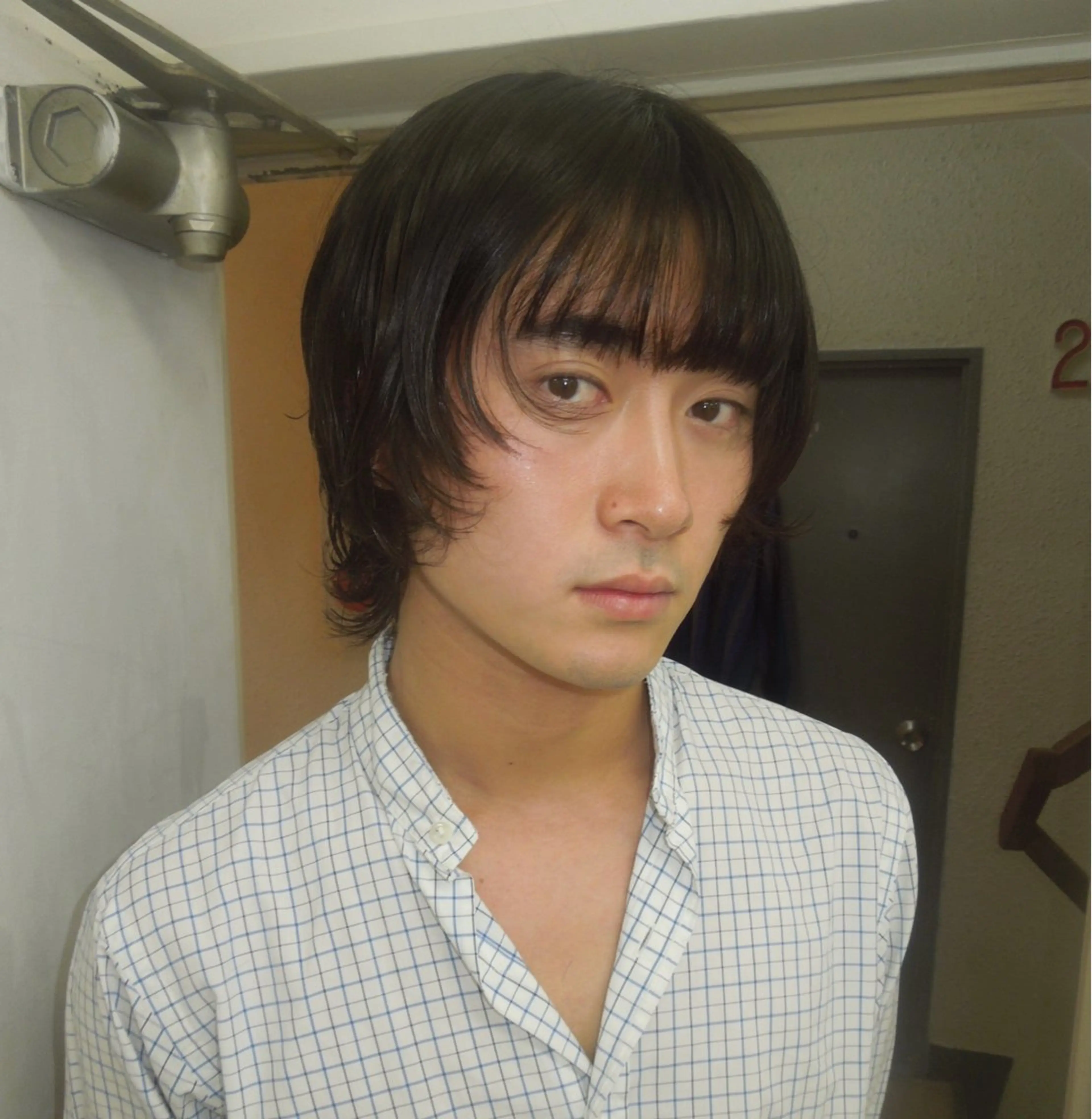 ミディアム カラー ウルフカット タマキ/似合わせ カット/Wカラーのヘアスタイル