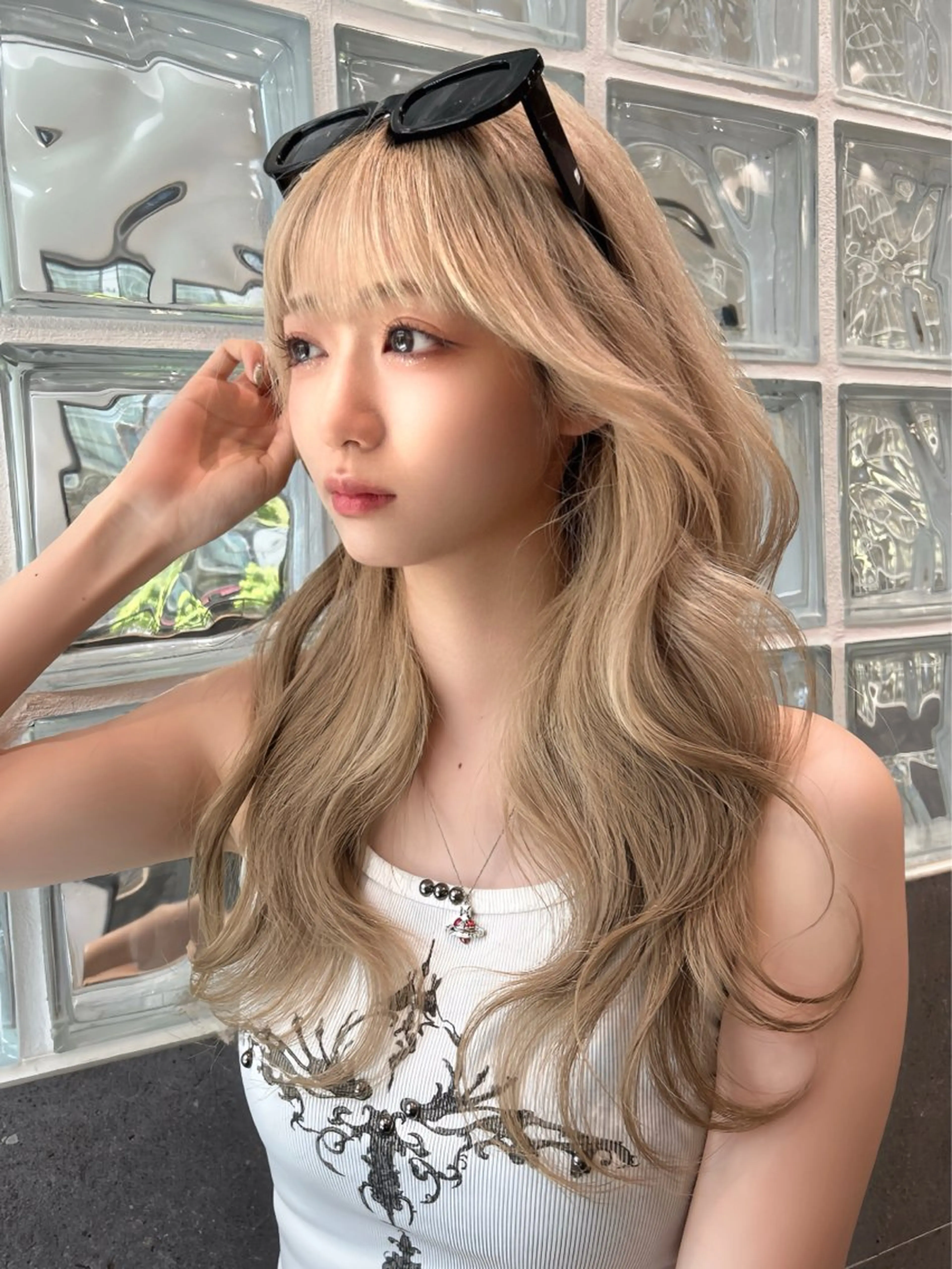 ロング ヘアカラー 🥇KEN /レイヤー/カラーのヘアスタイル