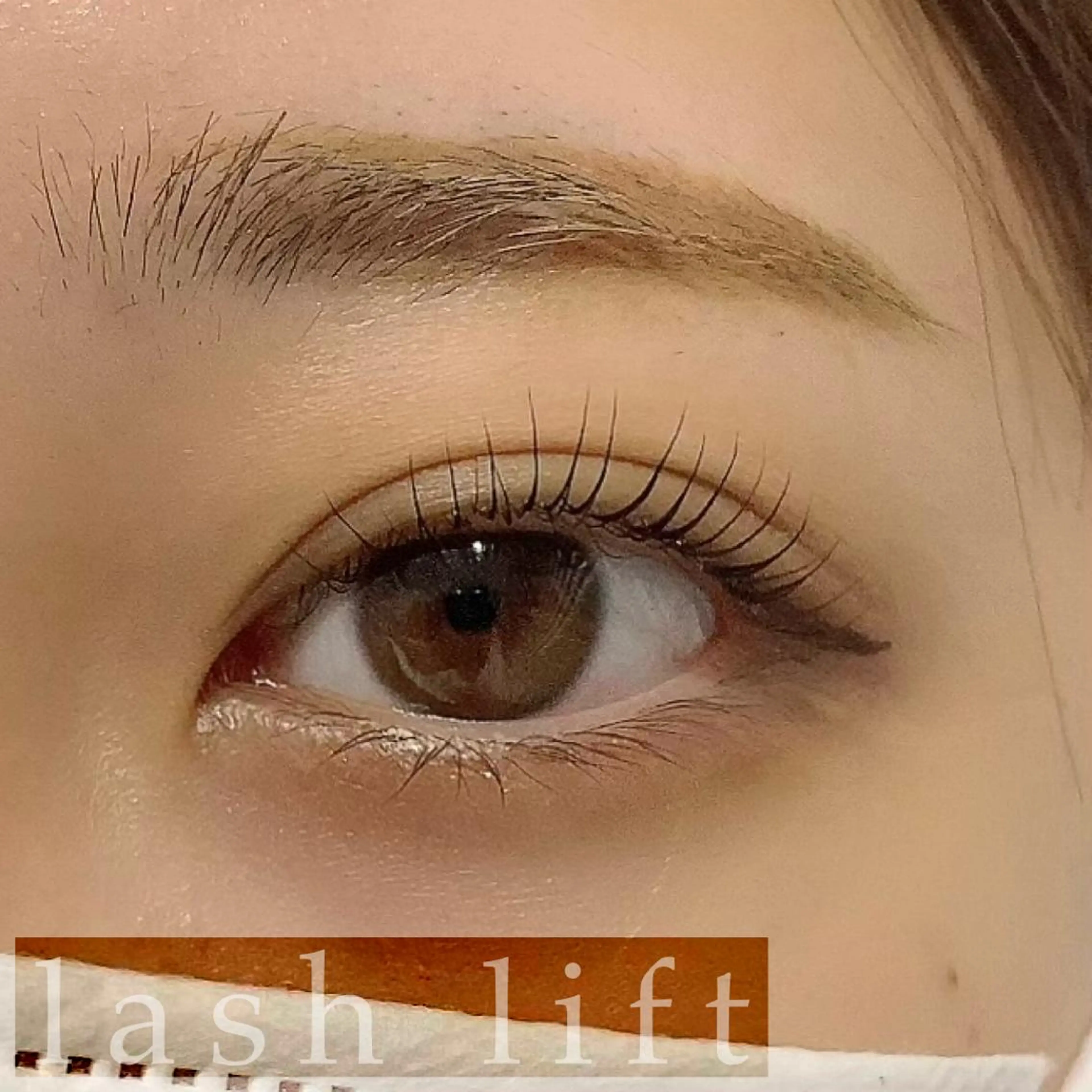 マツエク・マツパ 一重×まつ毛パーマ 束感パリジェンヌ上下 恵比寿ayakaのマツエク・マツパデザイン