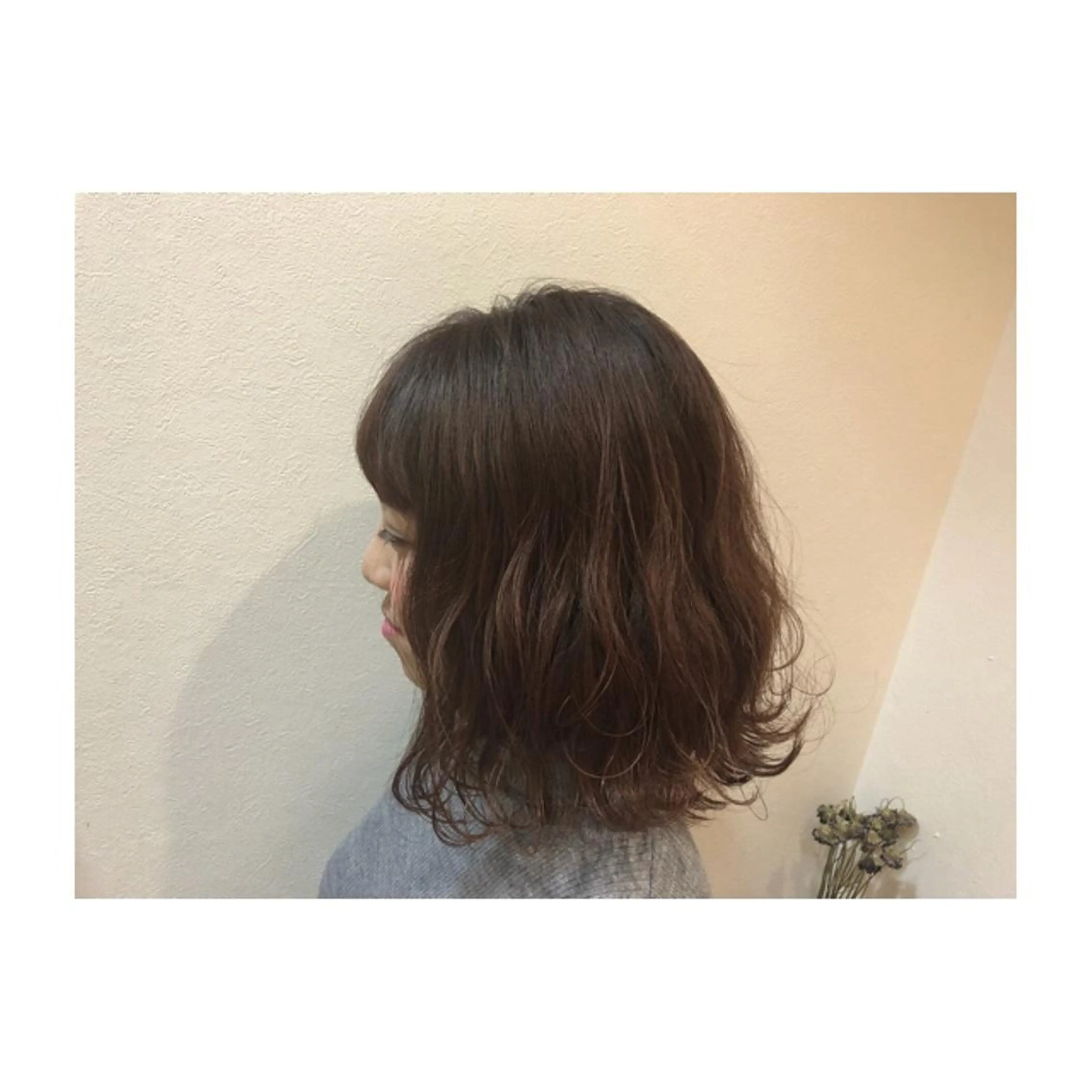 ミディアム カラー 切りっぱなしボブ ボブ Topstylist HARUのヘアスタイル