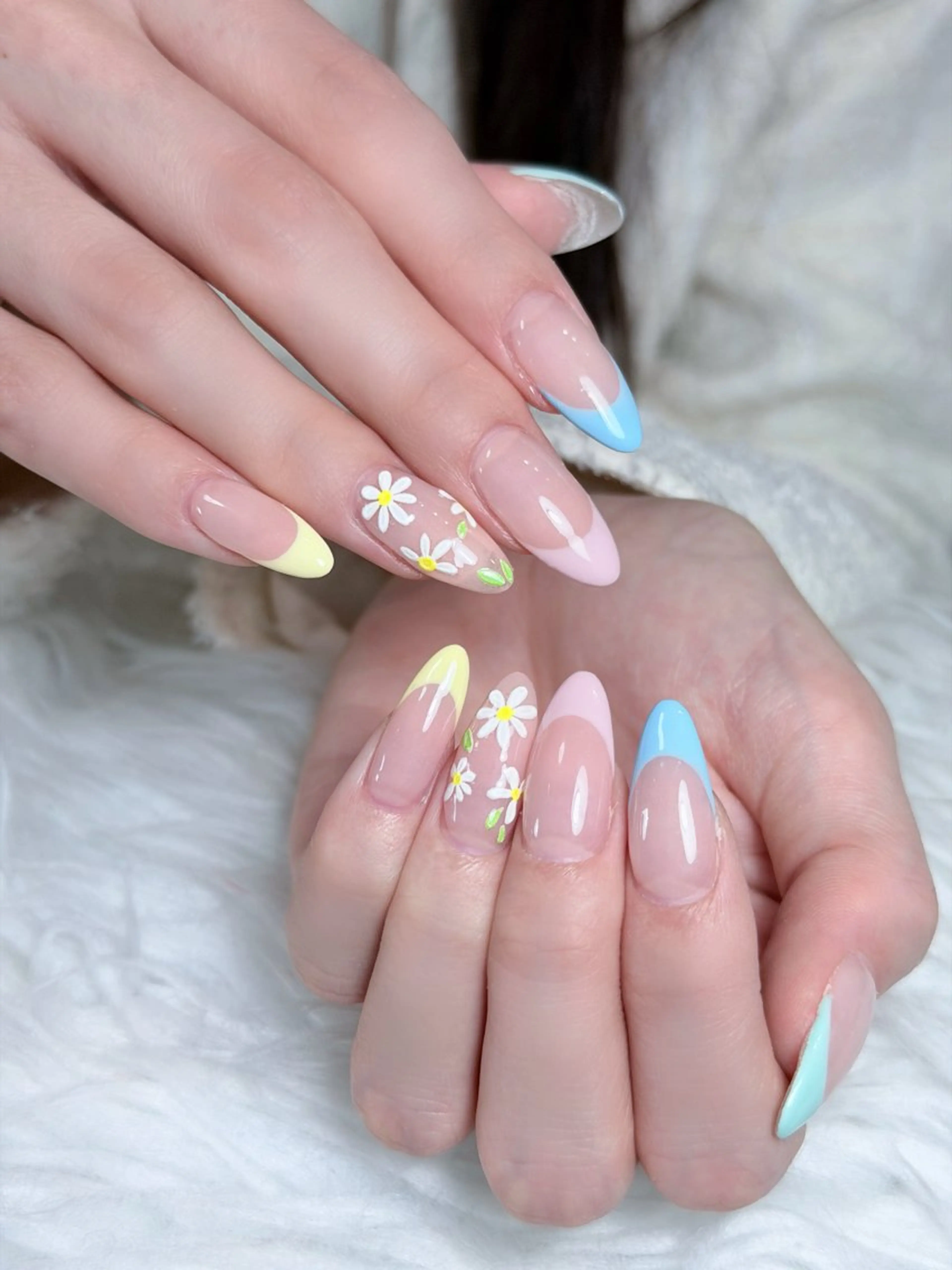 ネイル オーロラネイル ボルドー ブラウン 氷ネイル・うるうるネイル キラキラネイル ハンドネイル Julli NailStudioのネイルデザイン