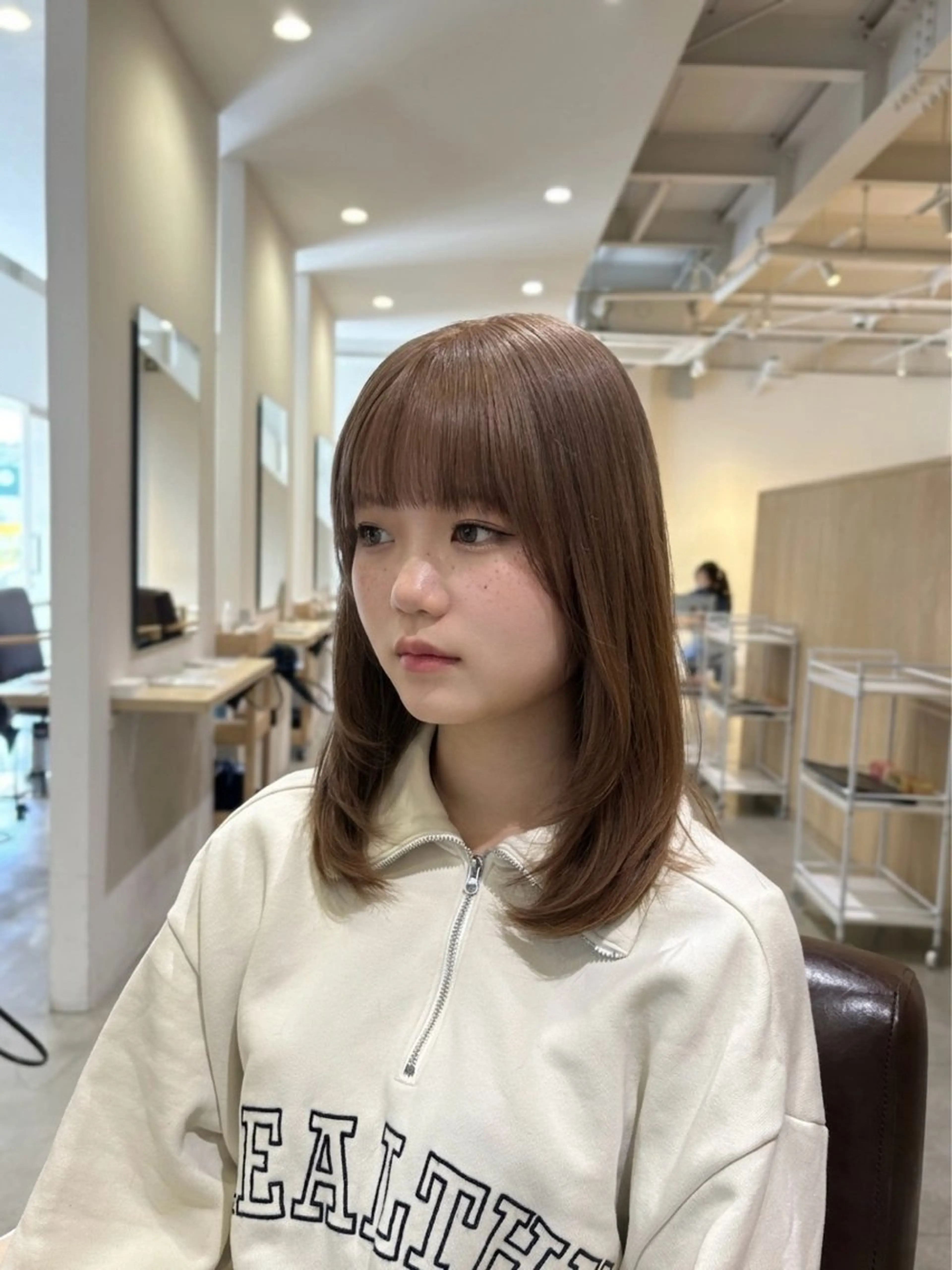 ミディアム カラー カット ヘアカラー トリートメント 【SASE】大人上品 💍/ユウガ⭐️のヘアスタイル