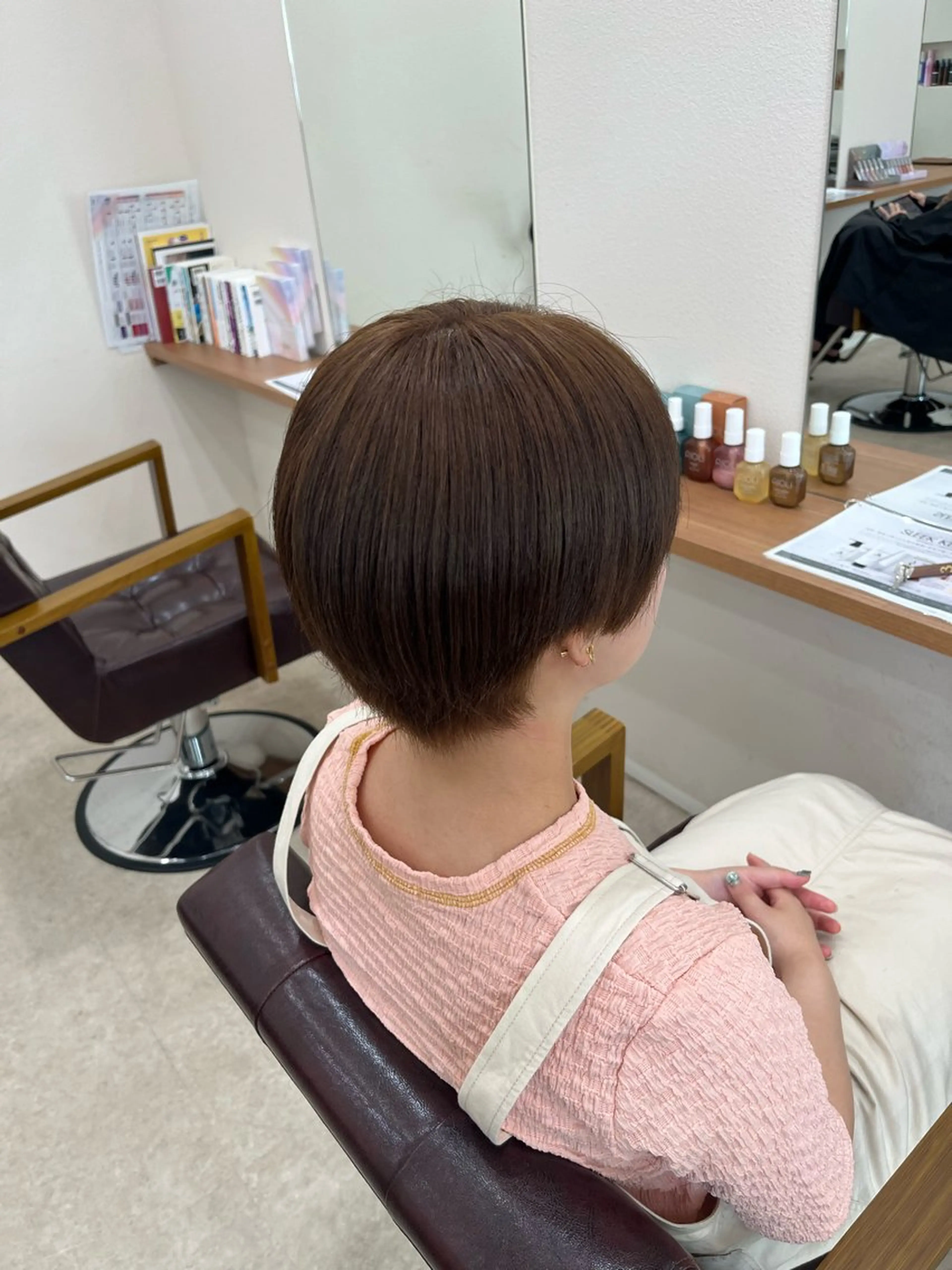 ショート カラー ヘアカラー mei/艶髪/透明感 カラー/ヘアセットのヘアスタイル