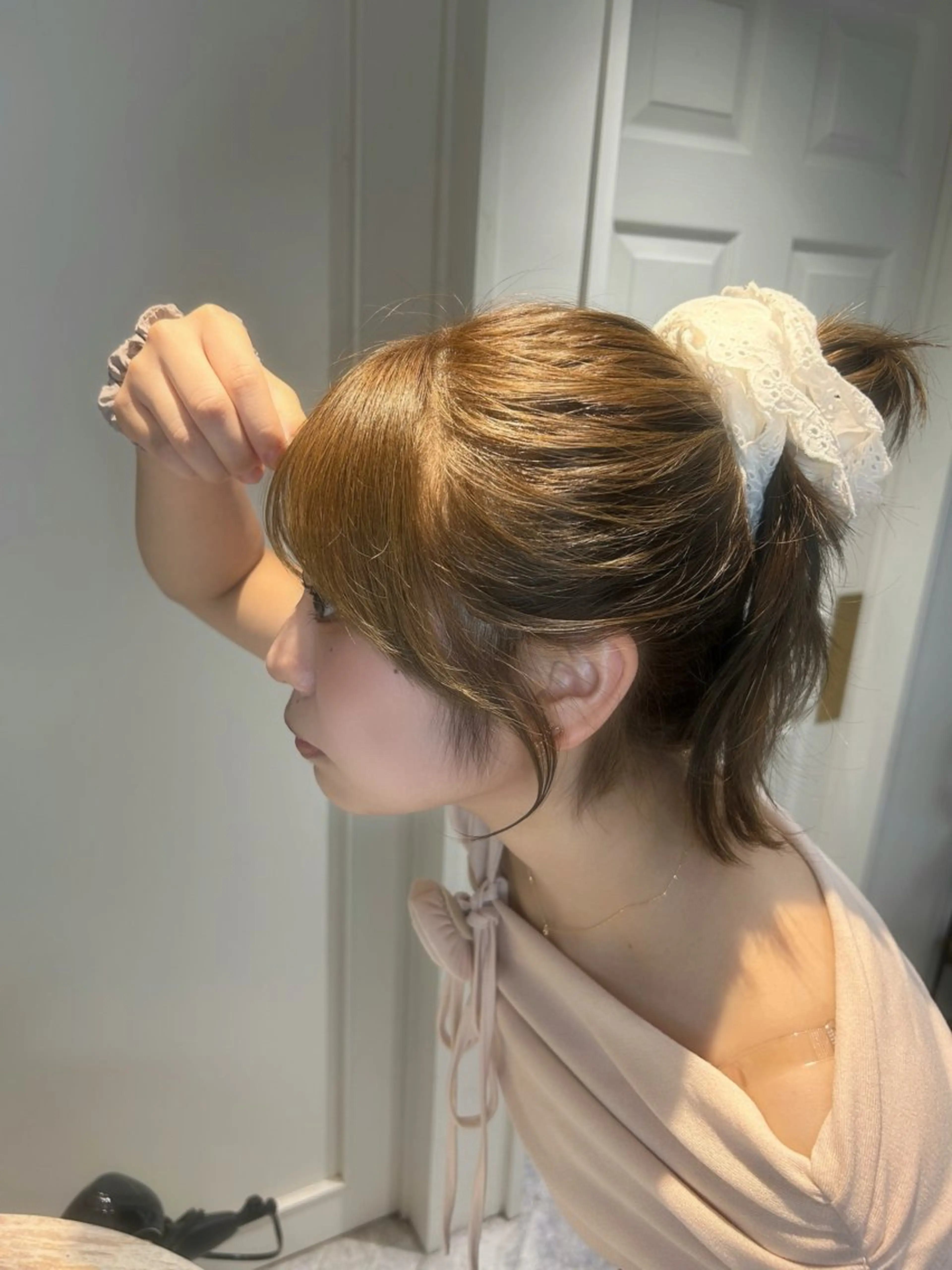 ミディアム ヘアカラー トリートメント LOE Yuuka/42🩵のヘアスタイル