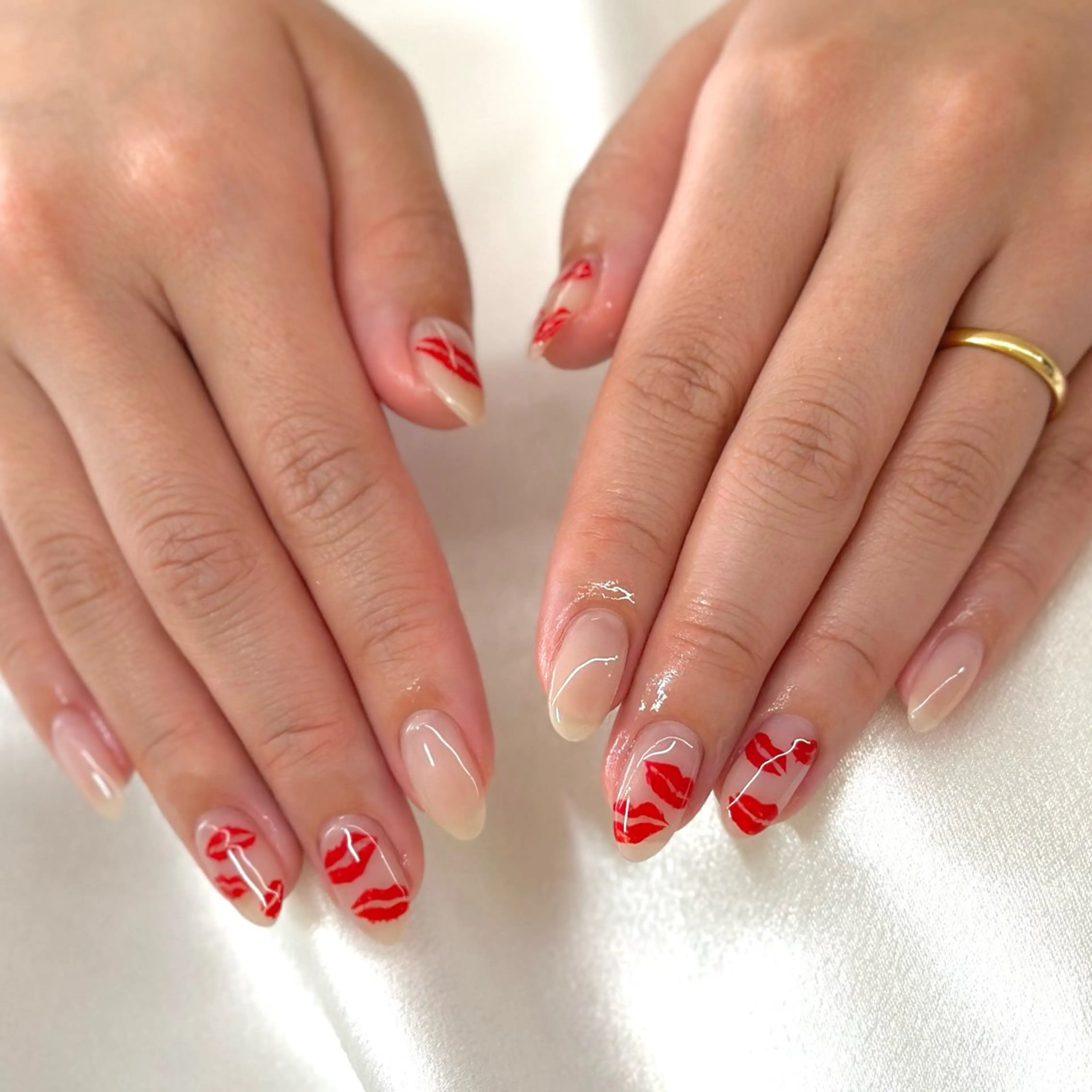 ネイル 長さ出し フレンチネイル ジェルネイル 韓国ネイル マグネットネイル ハンドネイル fukuyasu rikaのネイルデザイン