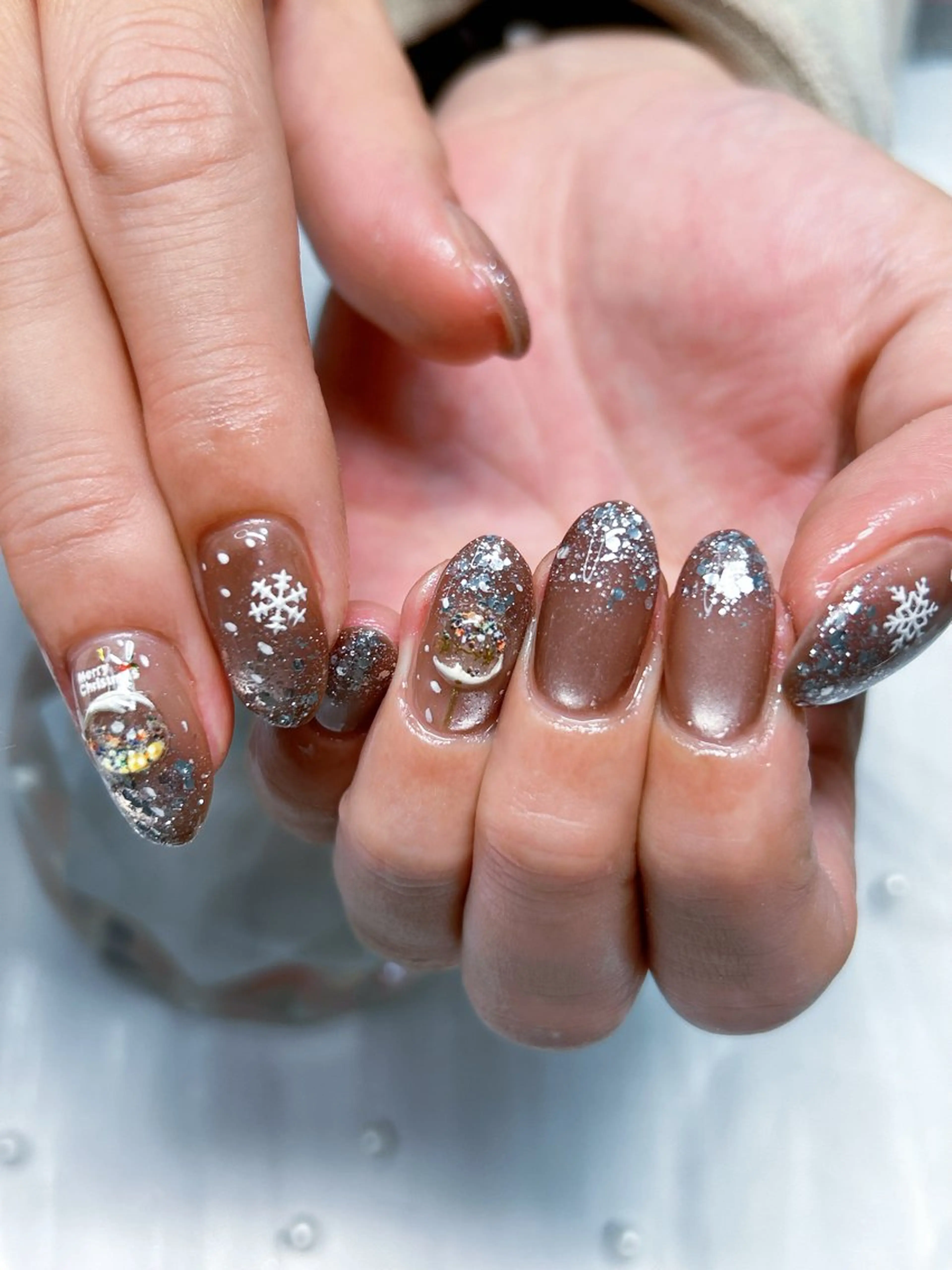 ネイル アートネイル フレンチネイル ジェルネイル グラデーション マグネットネイル ハンドネイル Cute Tips nailのネイルデザイン