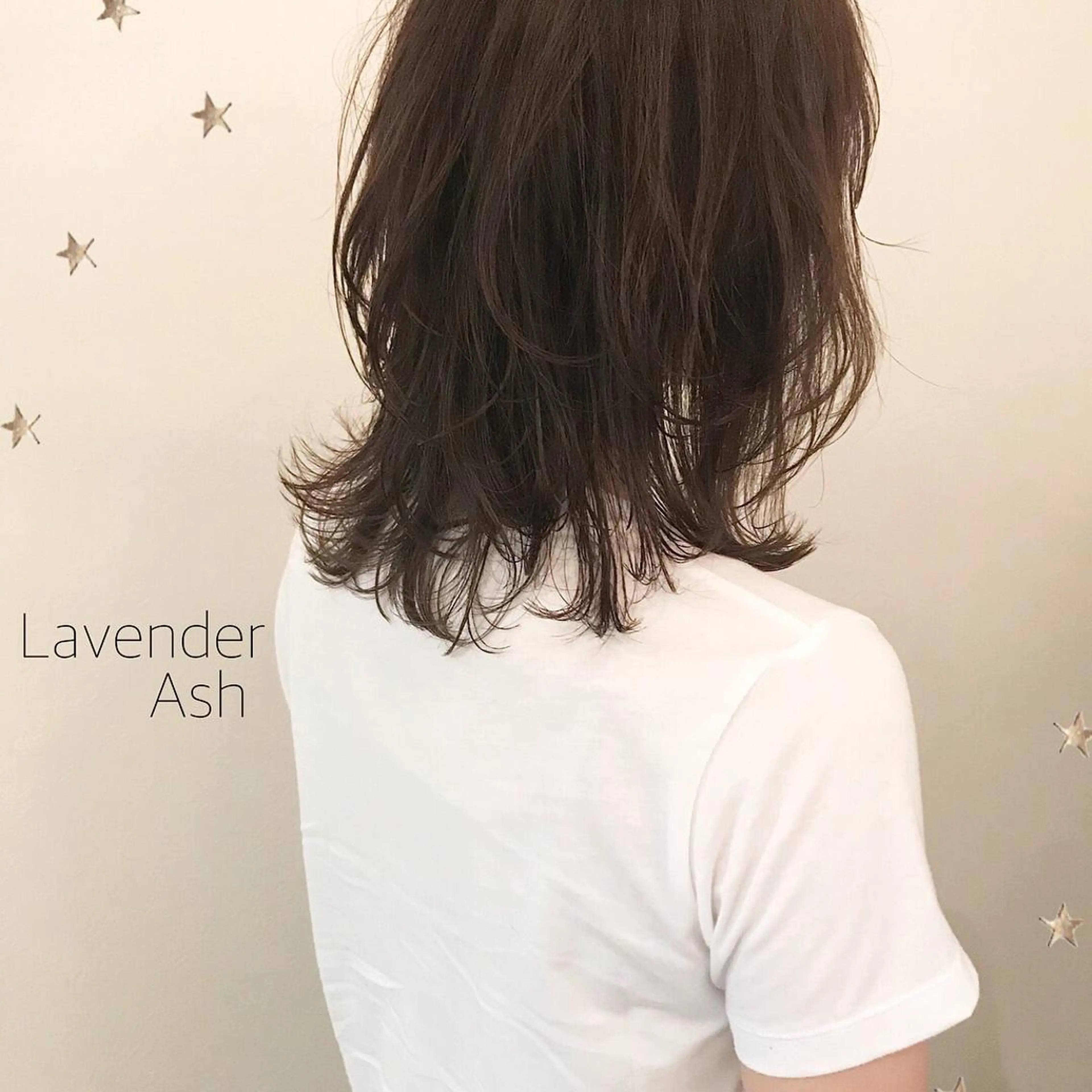 ミディアム カラー 市川 千夏のヘアスタイル