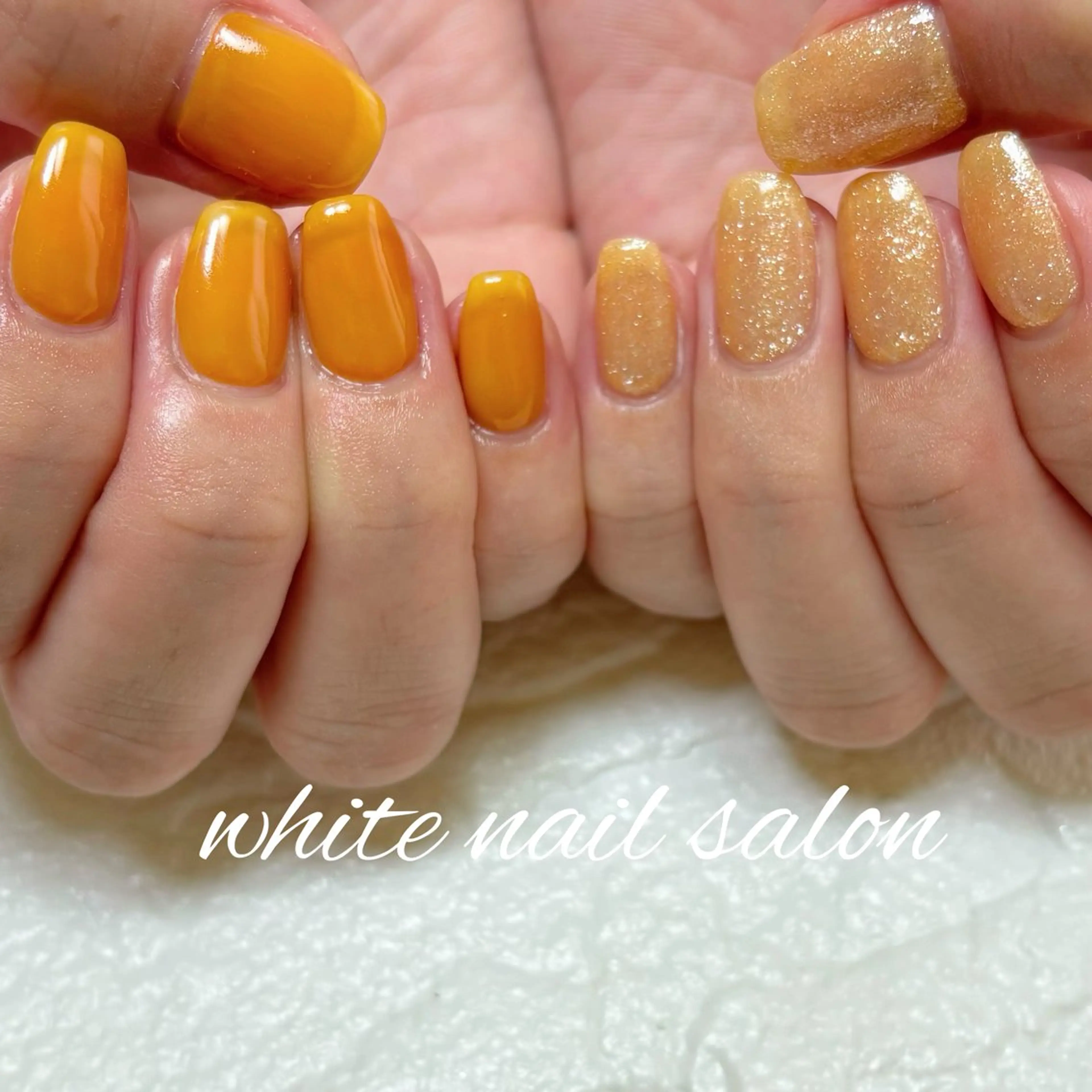 ネイル シンプルネイル ホワイト white nail salonのネイルデザイン