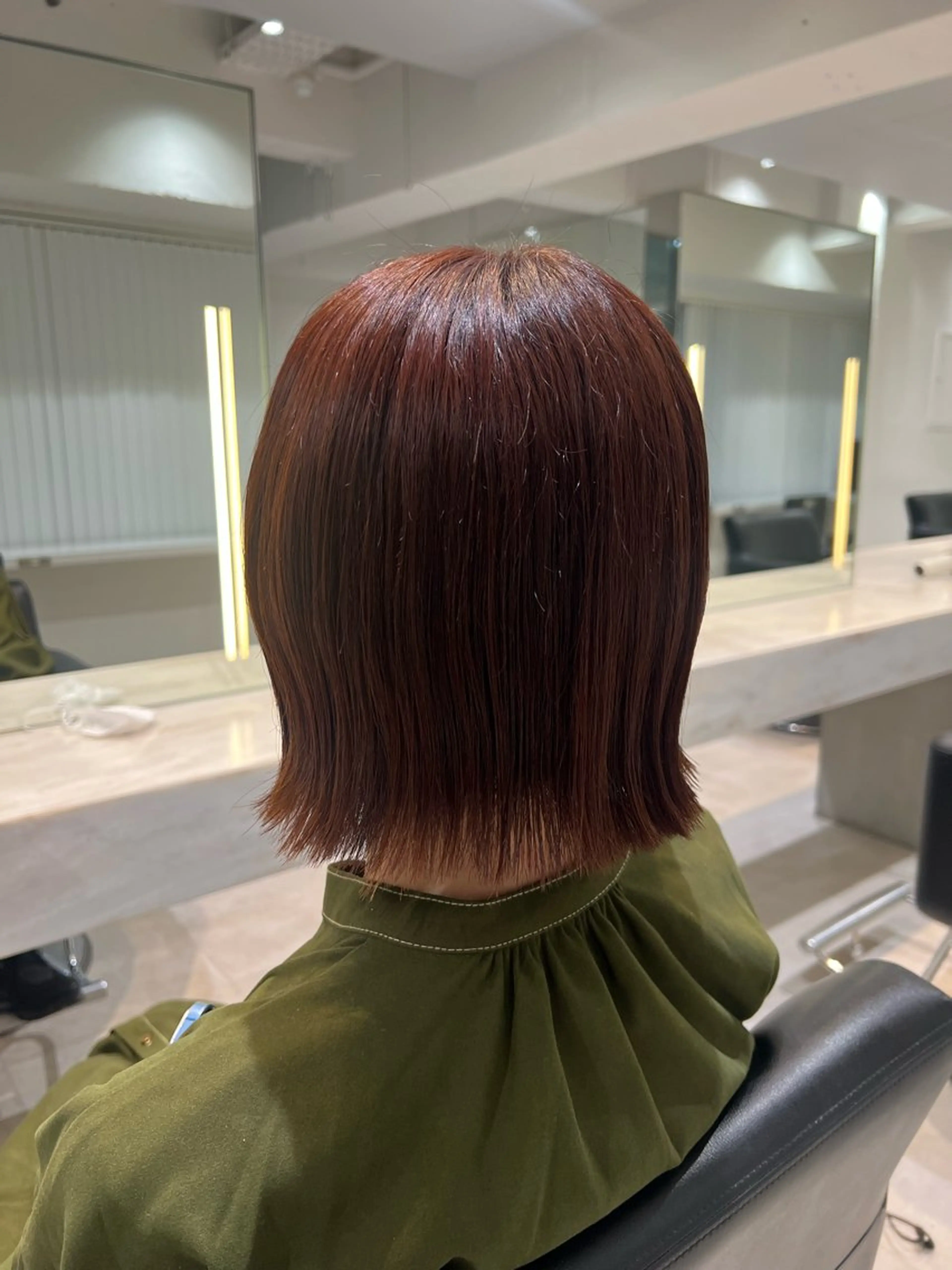 ミディアム カラー ブラウンカラー オレンジ オレンジブラウン ボブ 🌷川崎/ボブ/ アレンジ/コトネ🌷のその他イメージ