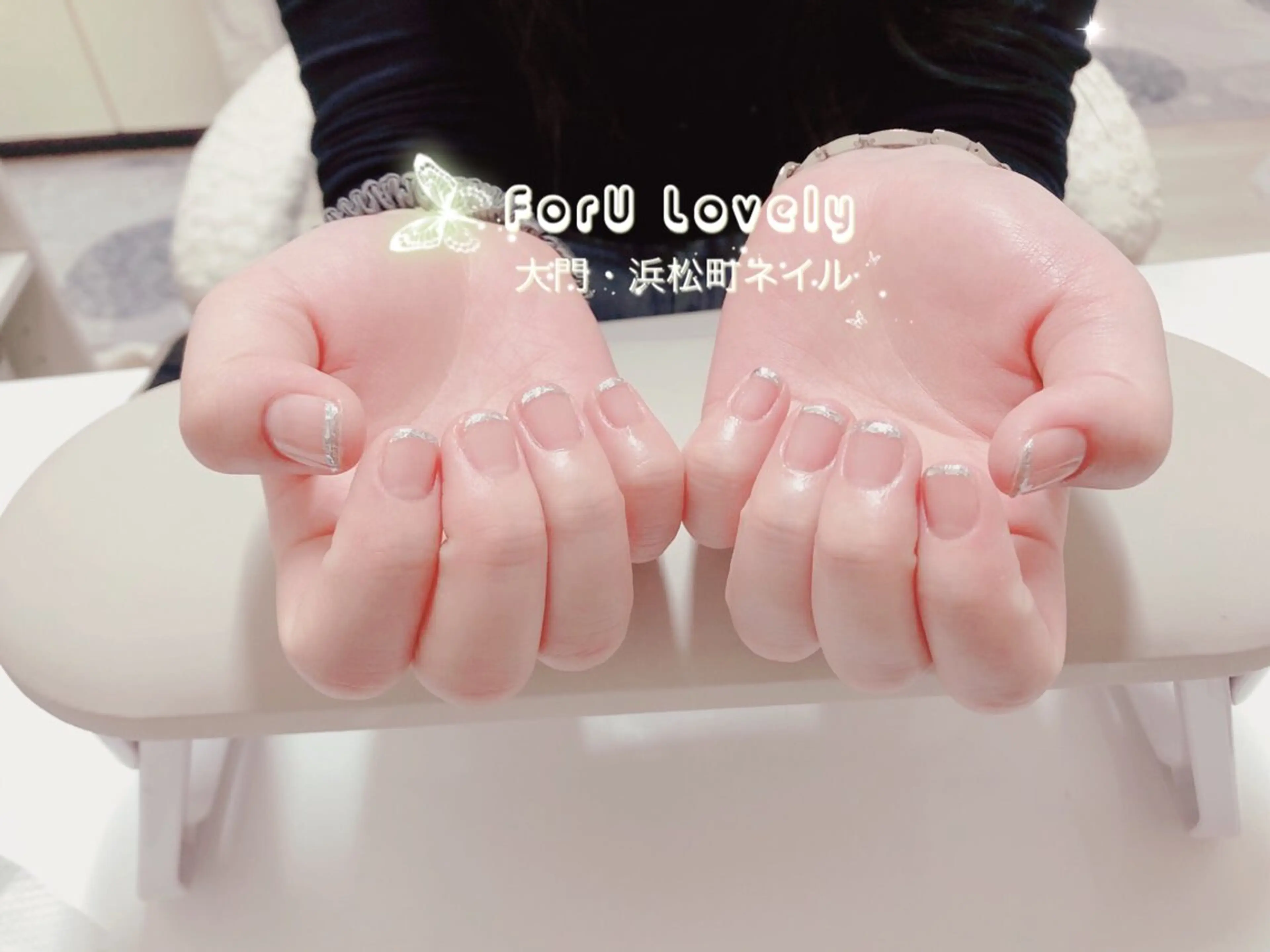 ネイル フレンチネイル ガラスフレンチ ピンク スカルプネイル バレンタイン ハンドネイル ハンドケア 大門浜松町 ネイルのネイルデザイン