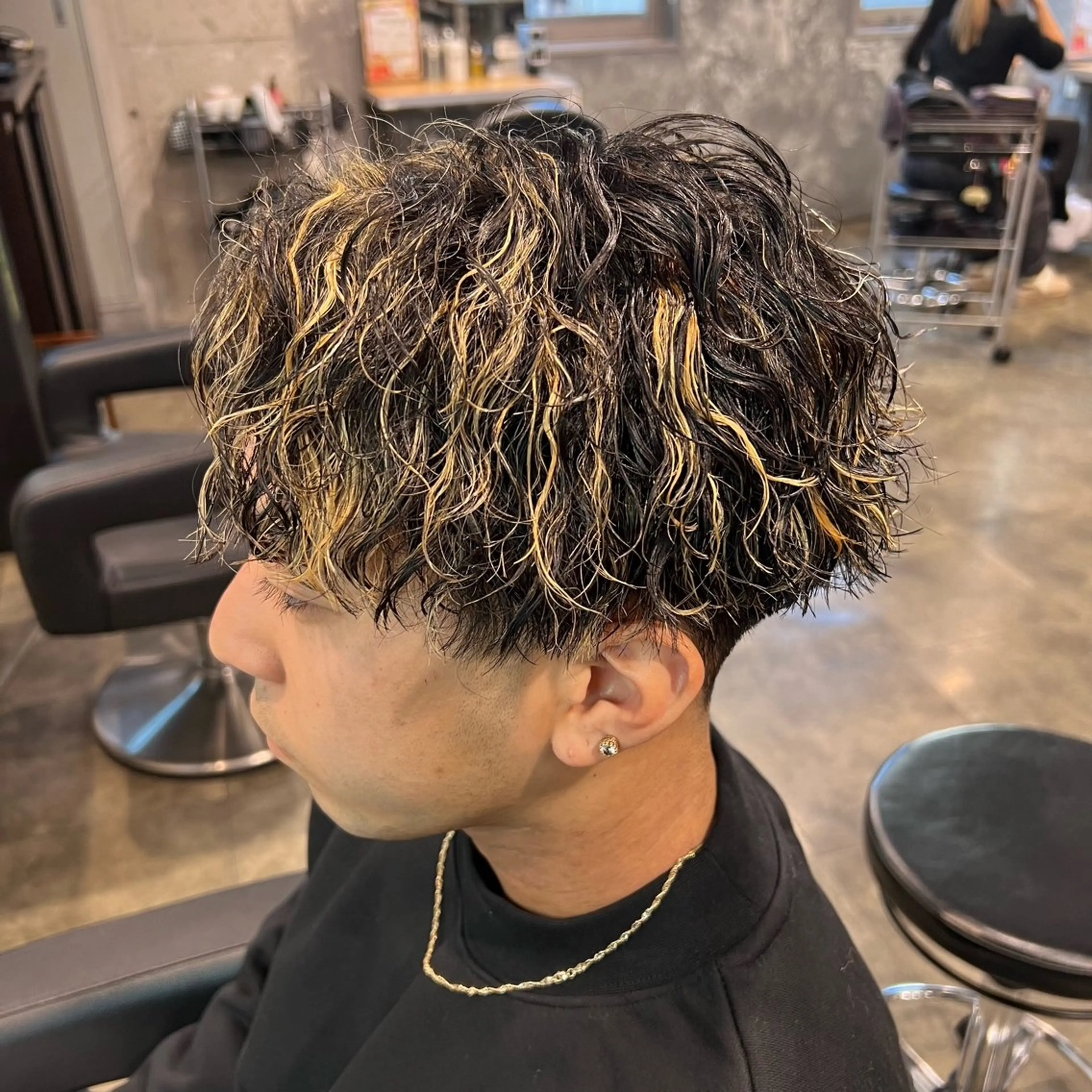 ショート カラー パーマ ヘアアレンジ メンズ キッズ 🔷横浜1のパーマ 職人🔷将太郎のヘアスタイル