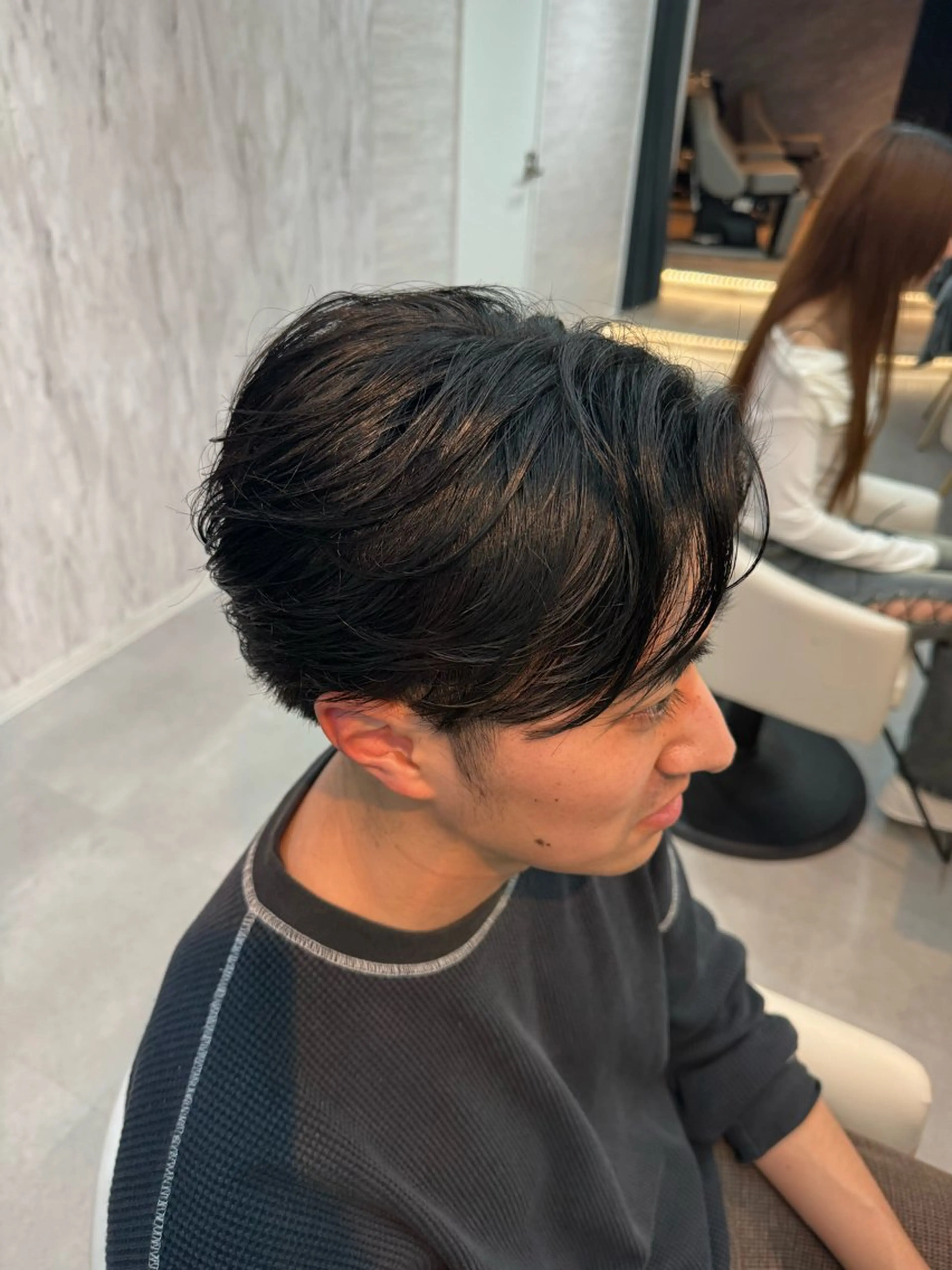 ミディアム メンズ カット ヘッドスパ 【メンズ特化】池袋 韓国スタイル飯塚のヘアスタイル