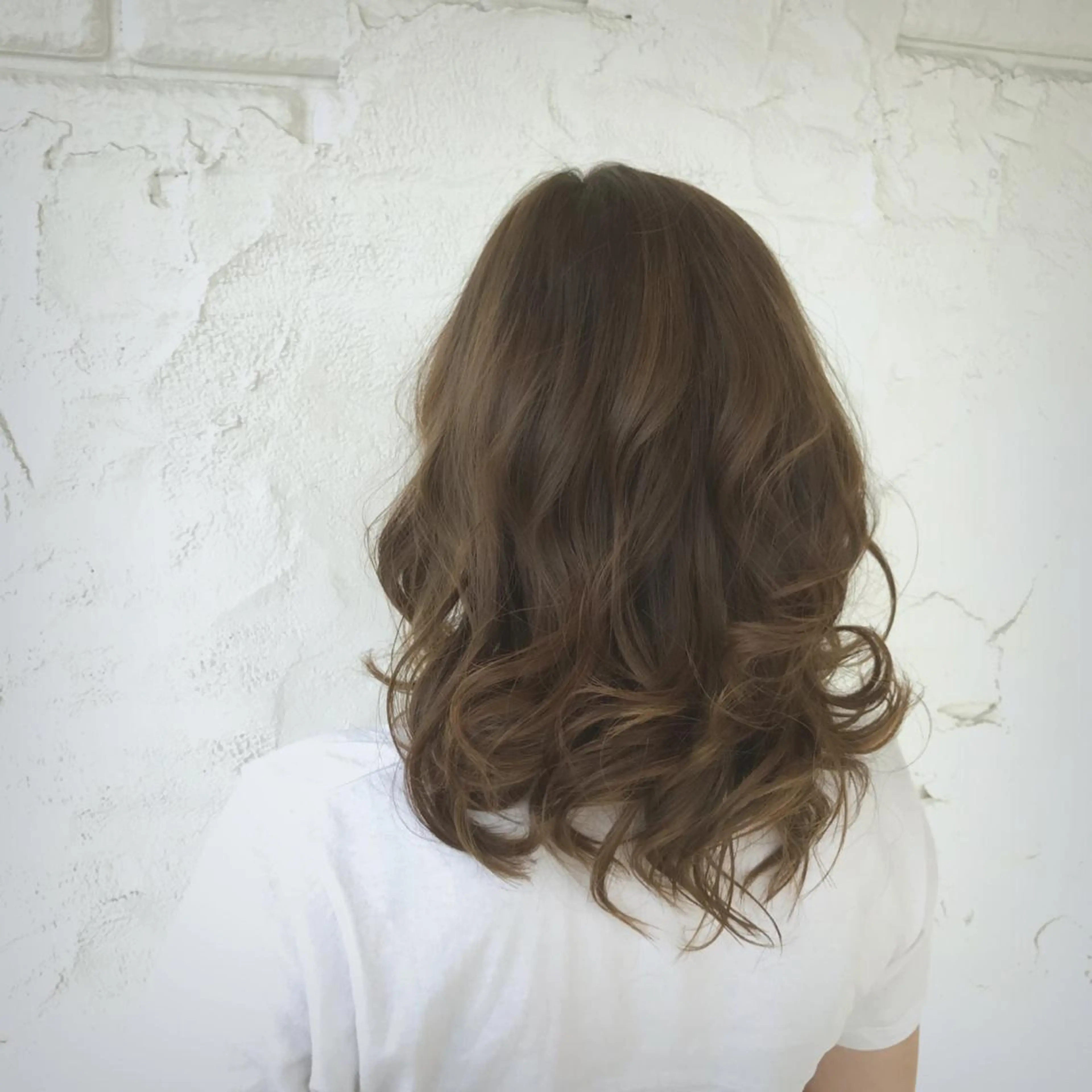 セミロング カラー ベージュカラー 【髪質改善】 夏目結以のヘアスタイル
