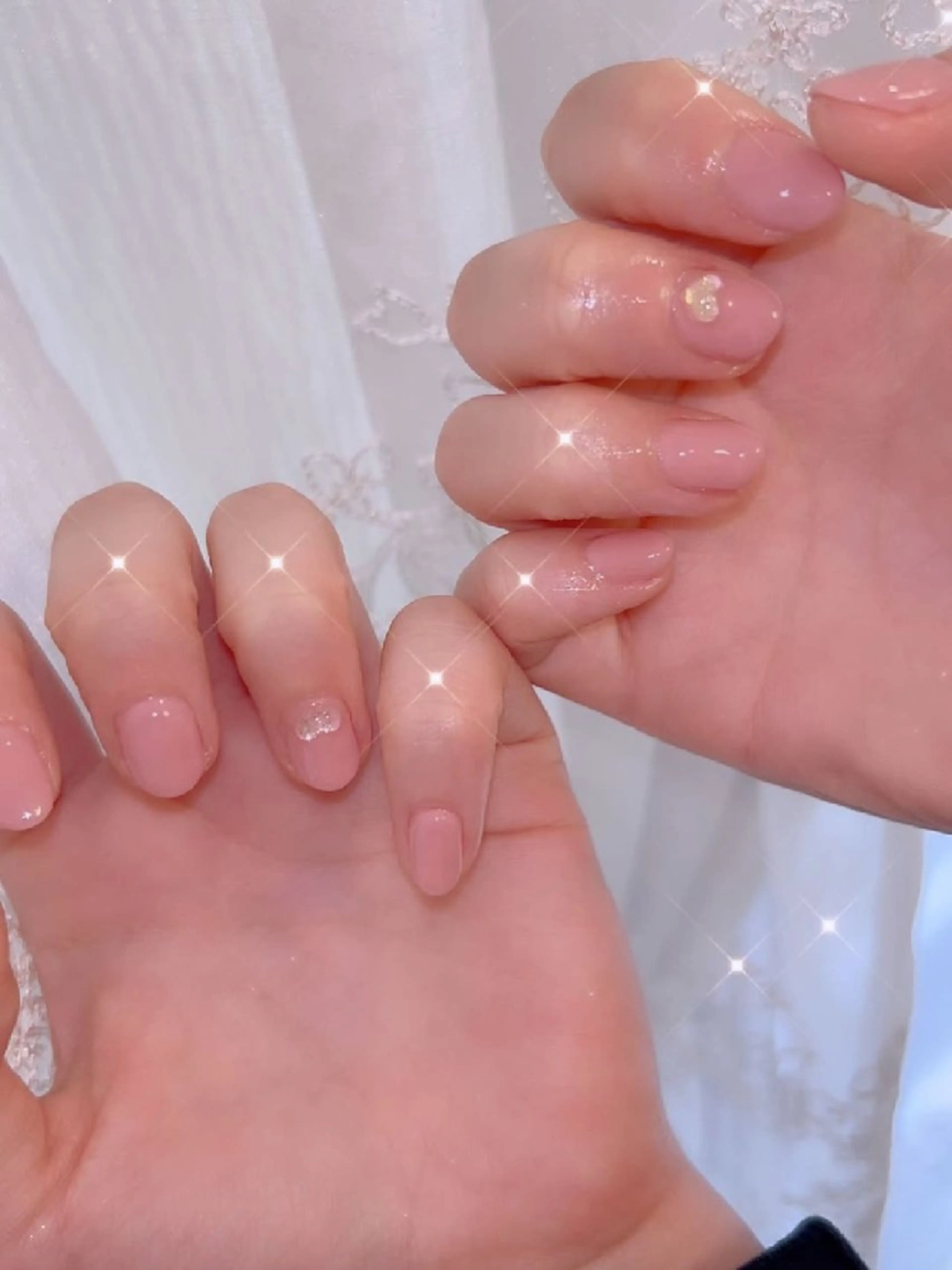 ネイル 長さ出し ジェルネイル 韓国ネイル マグネットネイル ニュアンスネイル ハンドネイル I LOVE ME NAIL.。.:*♡のネイルデザイン