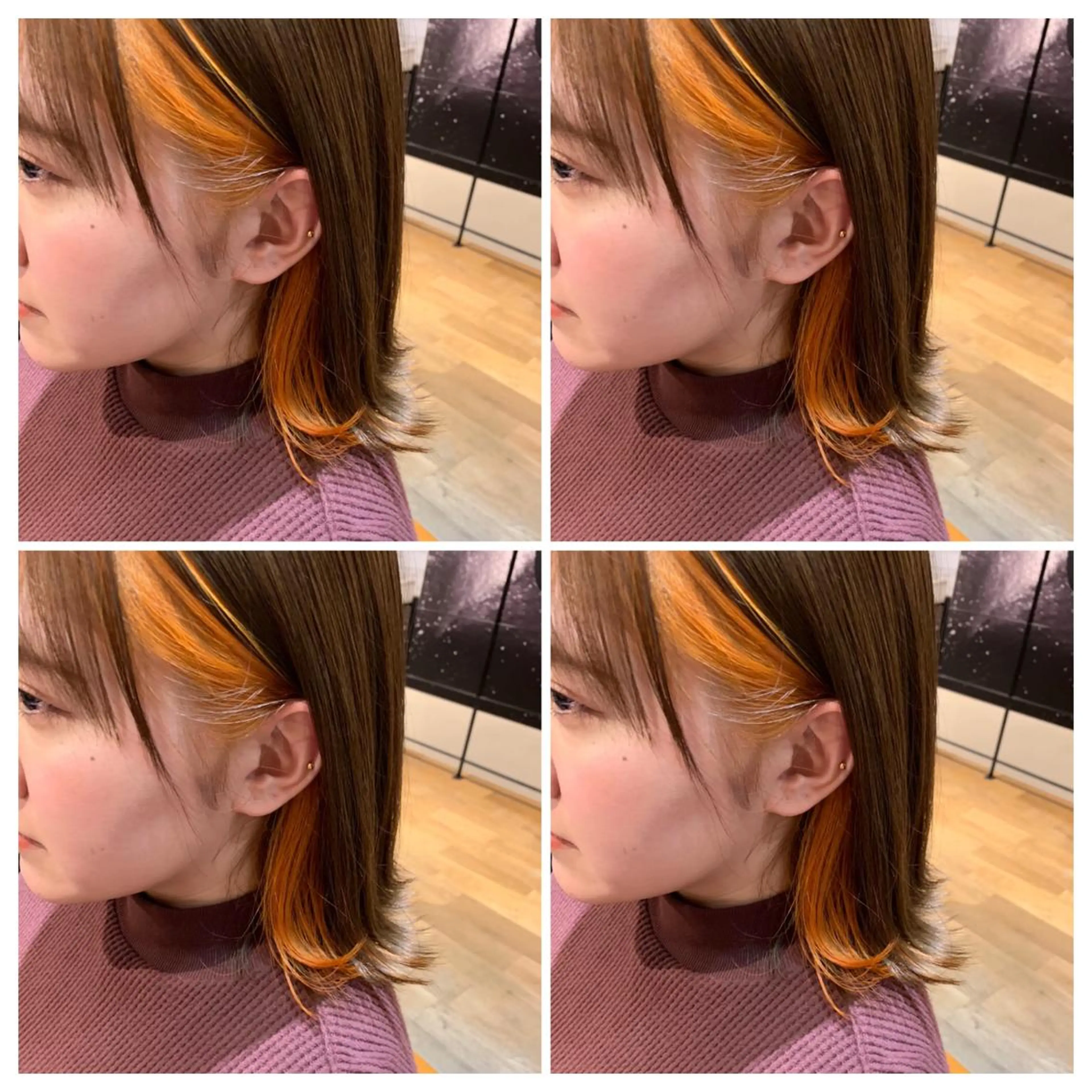 ロング カラー カット パーマ トリートメント 💎髪質改善／艶髪 荻原💎のヘアスタイル