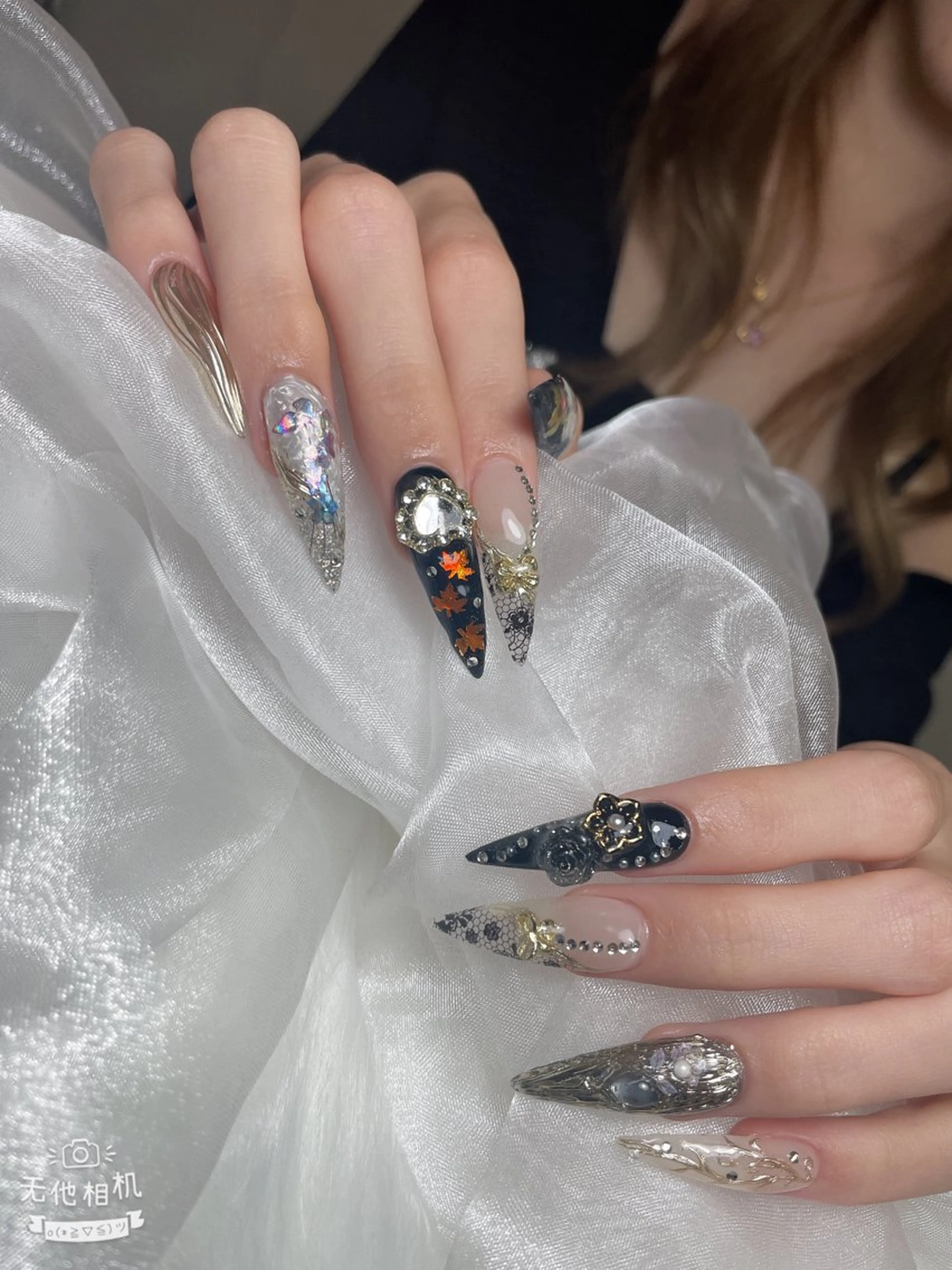 ネイル 成人式 ジェルネイル ネイルチップ ハンドネイル MoMoA Nail ネイル長さ出し専門店のネイルデザイン