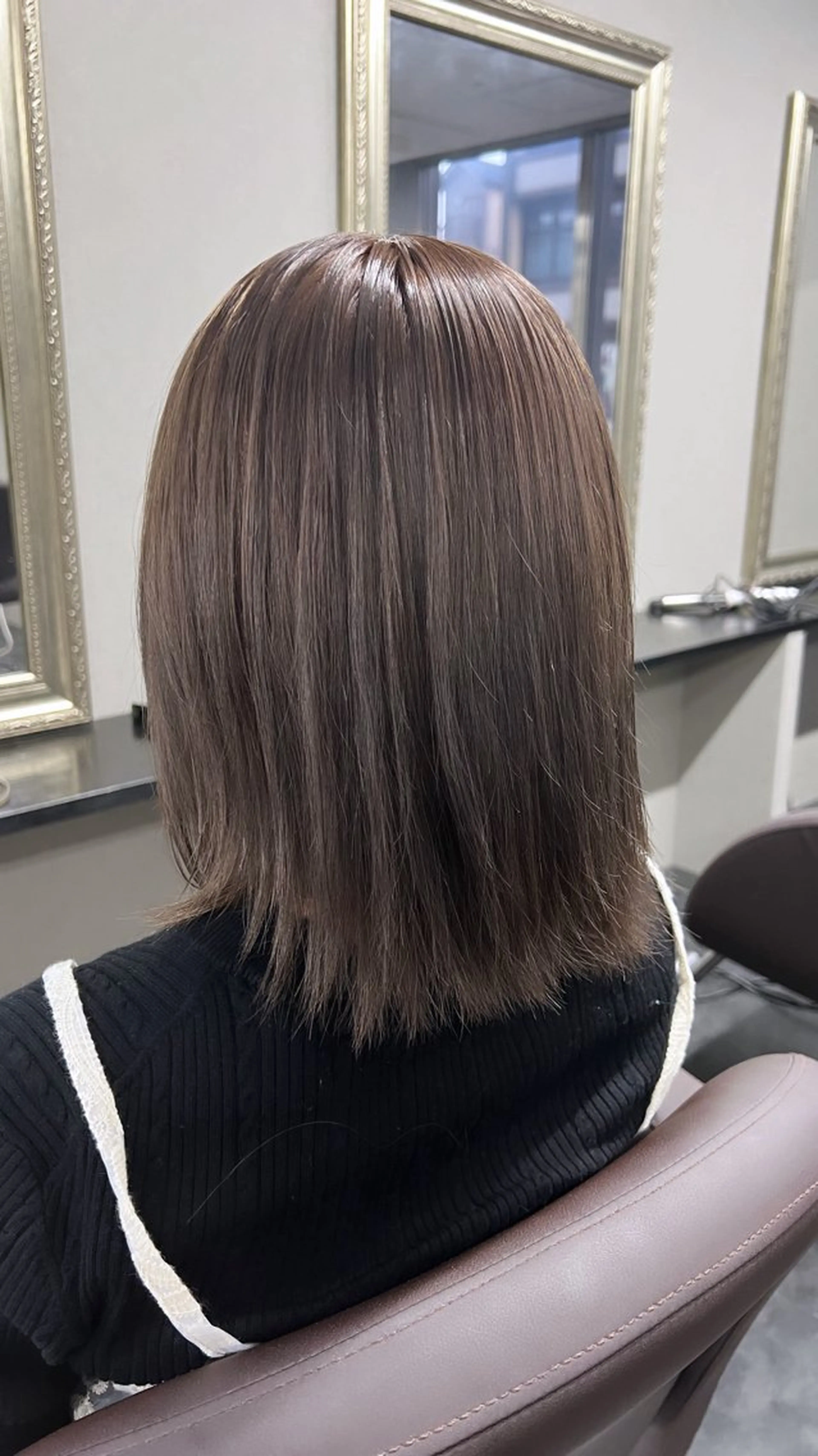 ミディアム カラー ヘアカラー ハイトーンカラー 坂本 翼のヘアスタイル