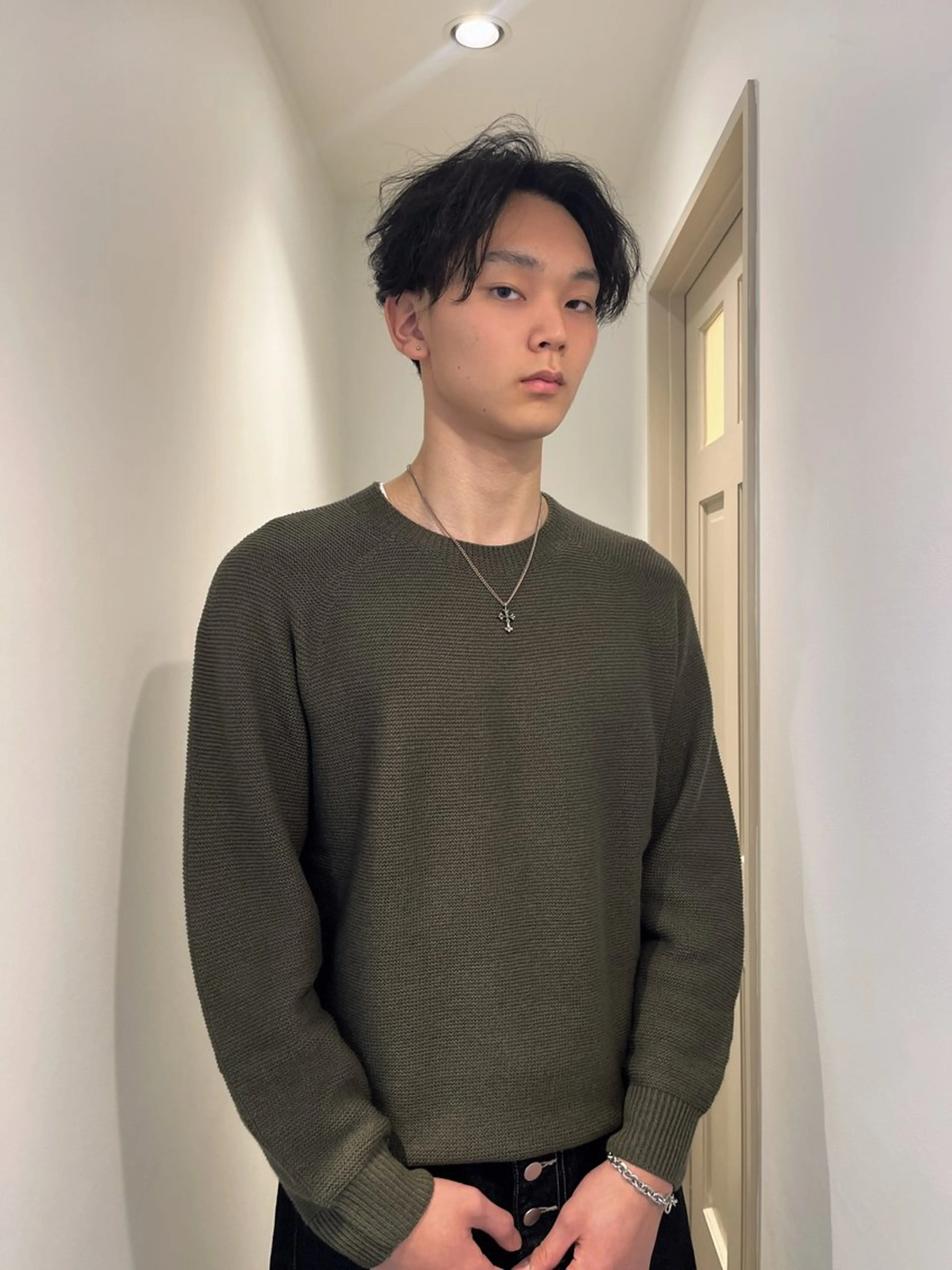 ショート メンズ カット センターパート職人 柏/メンズ/ ハルキのヘアスタイル