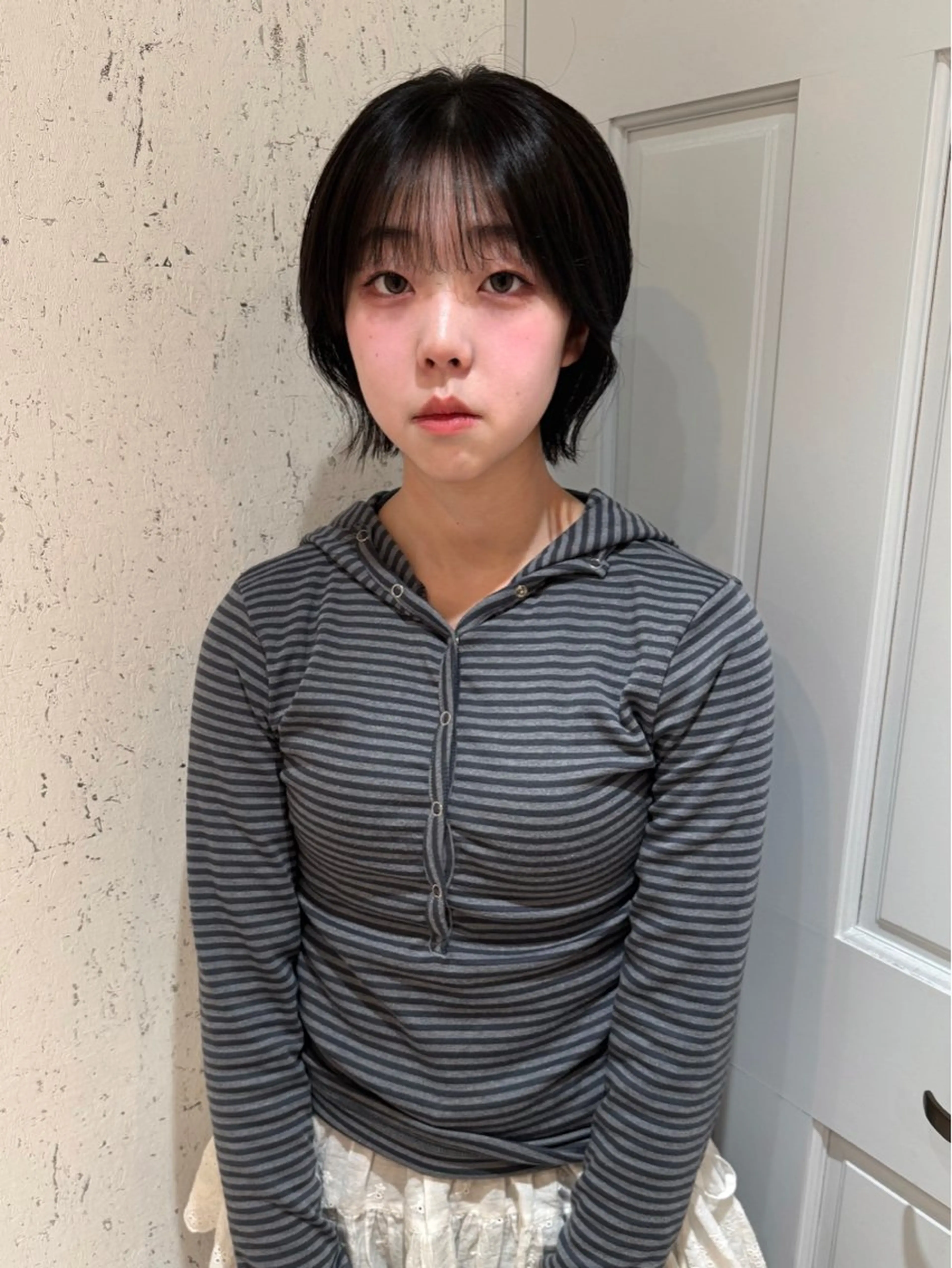 ショート カラー 韓国風ヘア カット ヘアカラー トリートメント mai / linoah˚✧のヘアスタイル