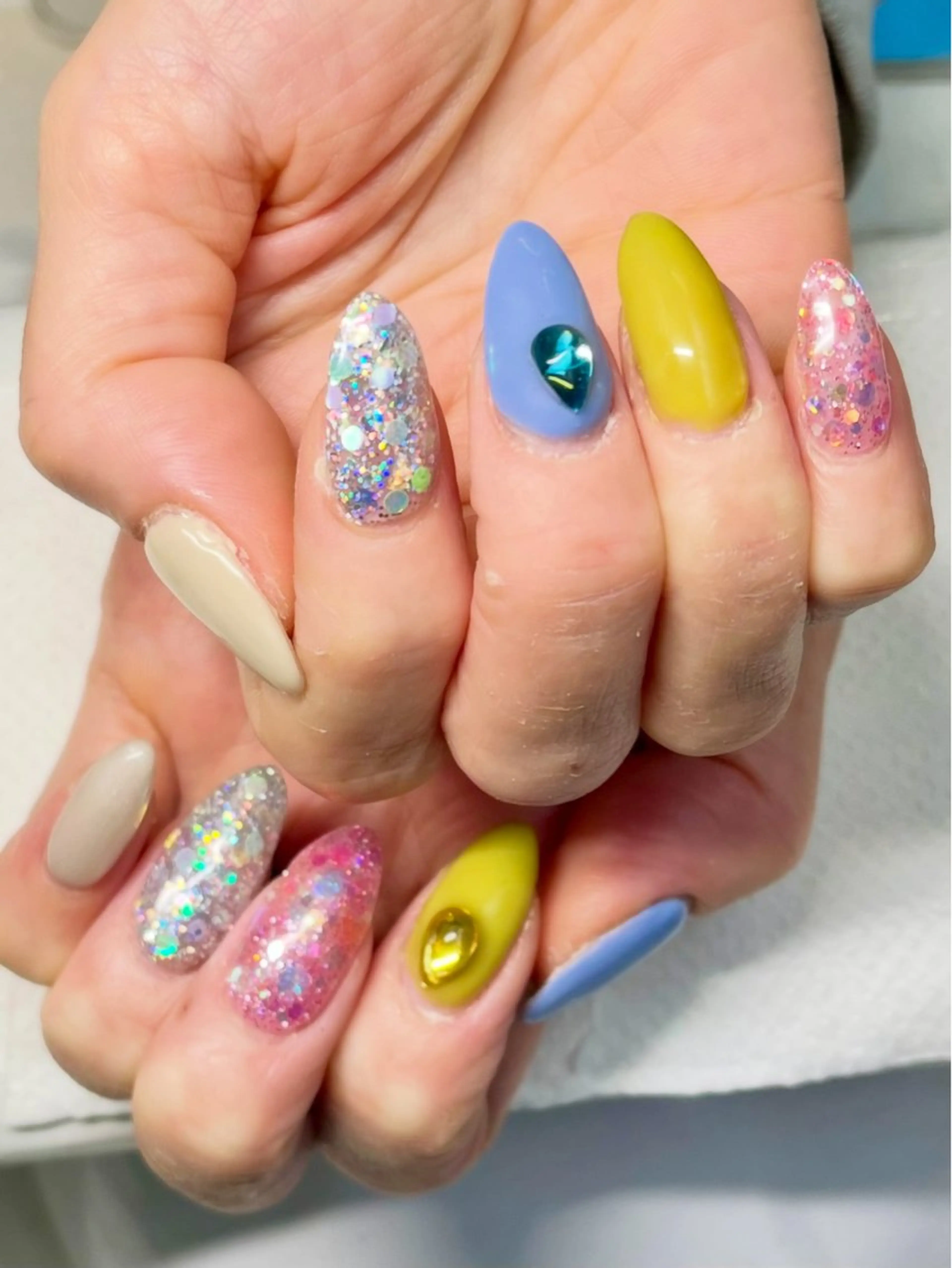 ネイル 入学式 卒業式 春ネイル 新宿ネイルサロン ジェミディローサのネイルデザイン