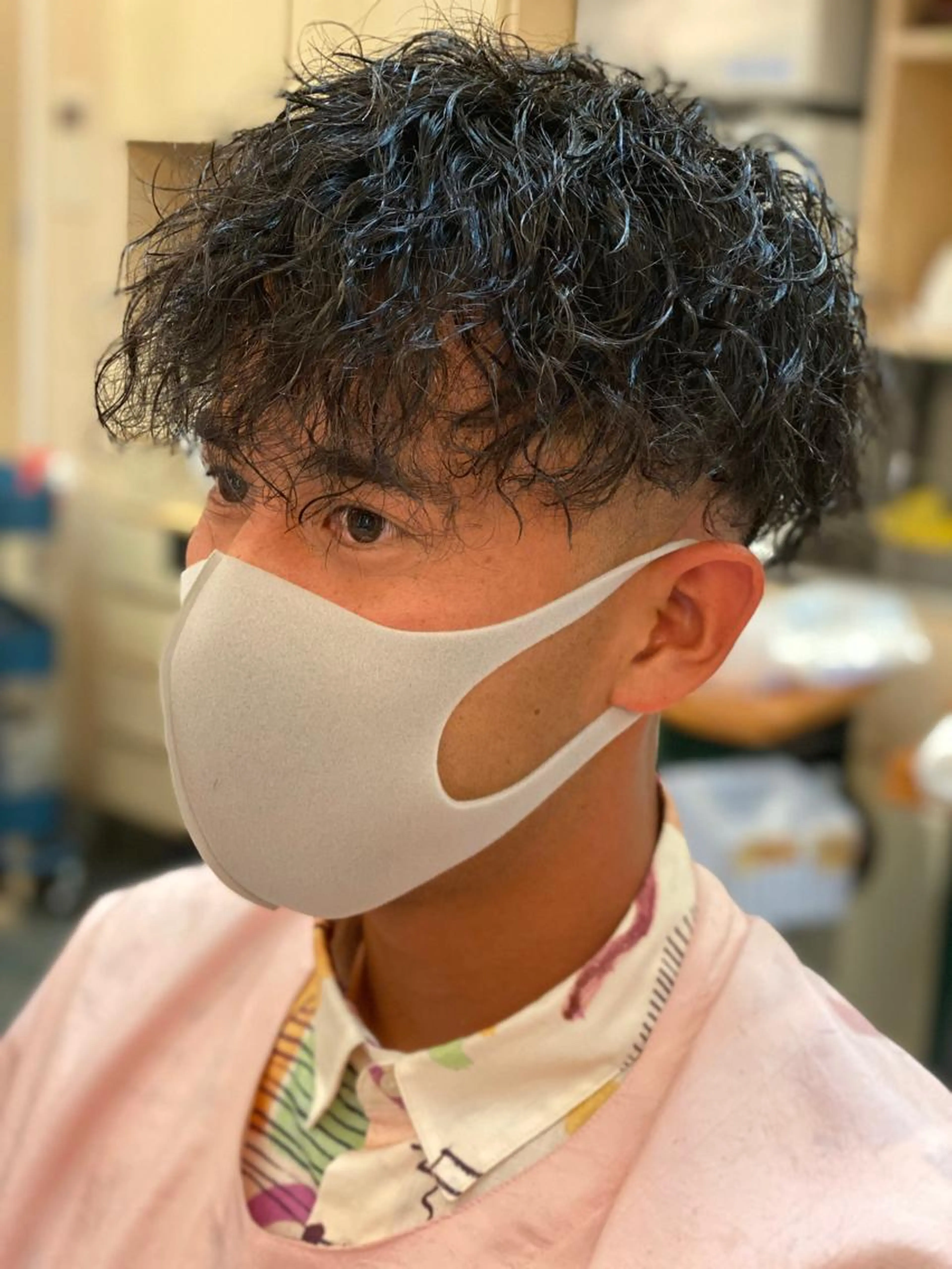 カット＋ロッドパーマの写真