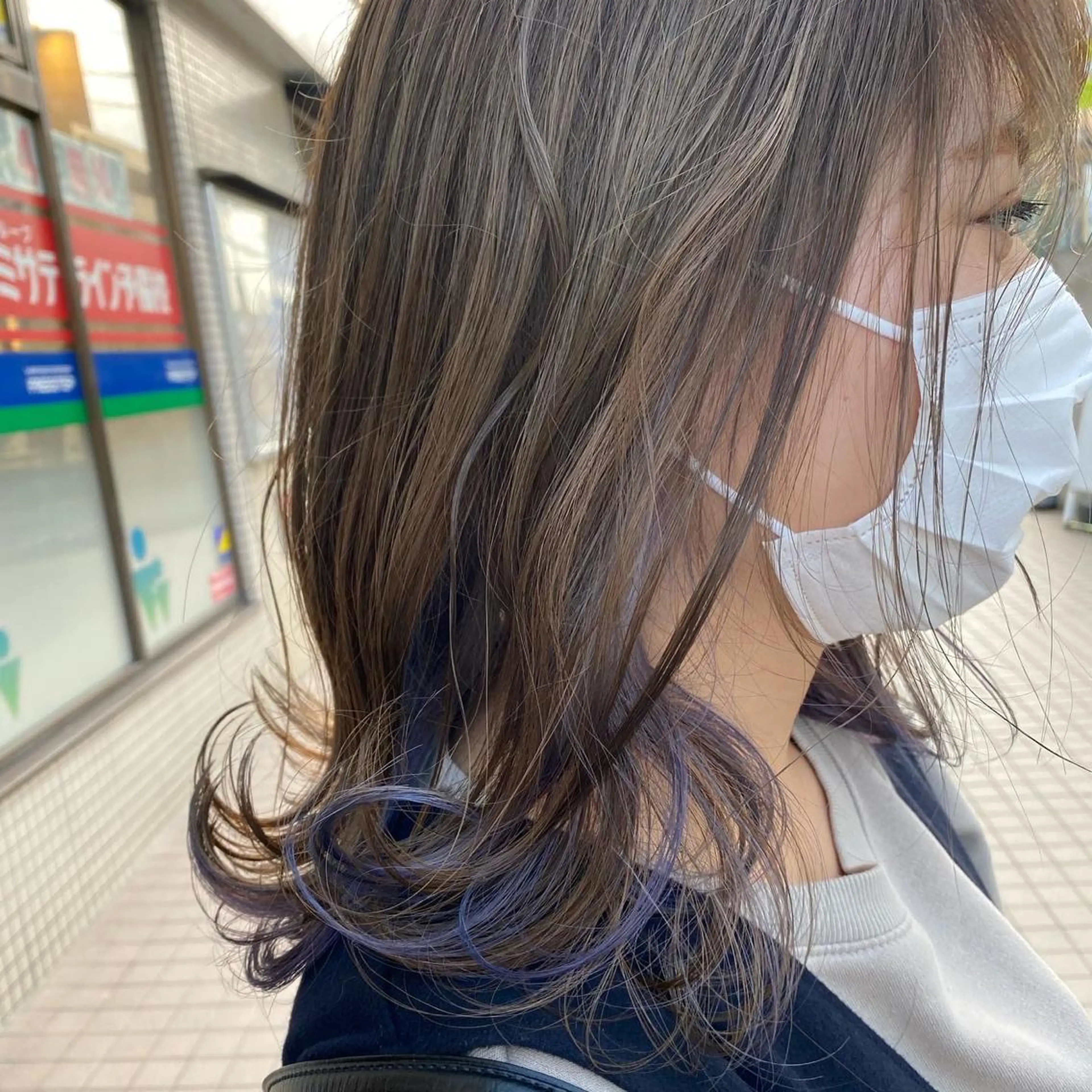 ミディアム カラー ブリーチ ケアブリーチ カット ヘアカラー トリートメント 髪質改善 大内翔太のヘアスタイル