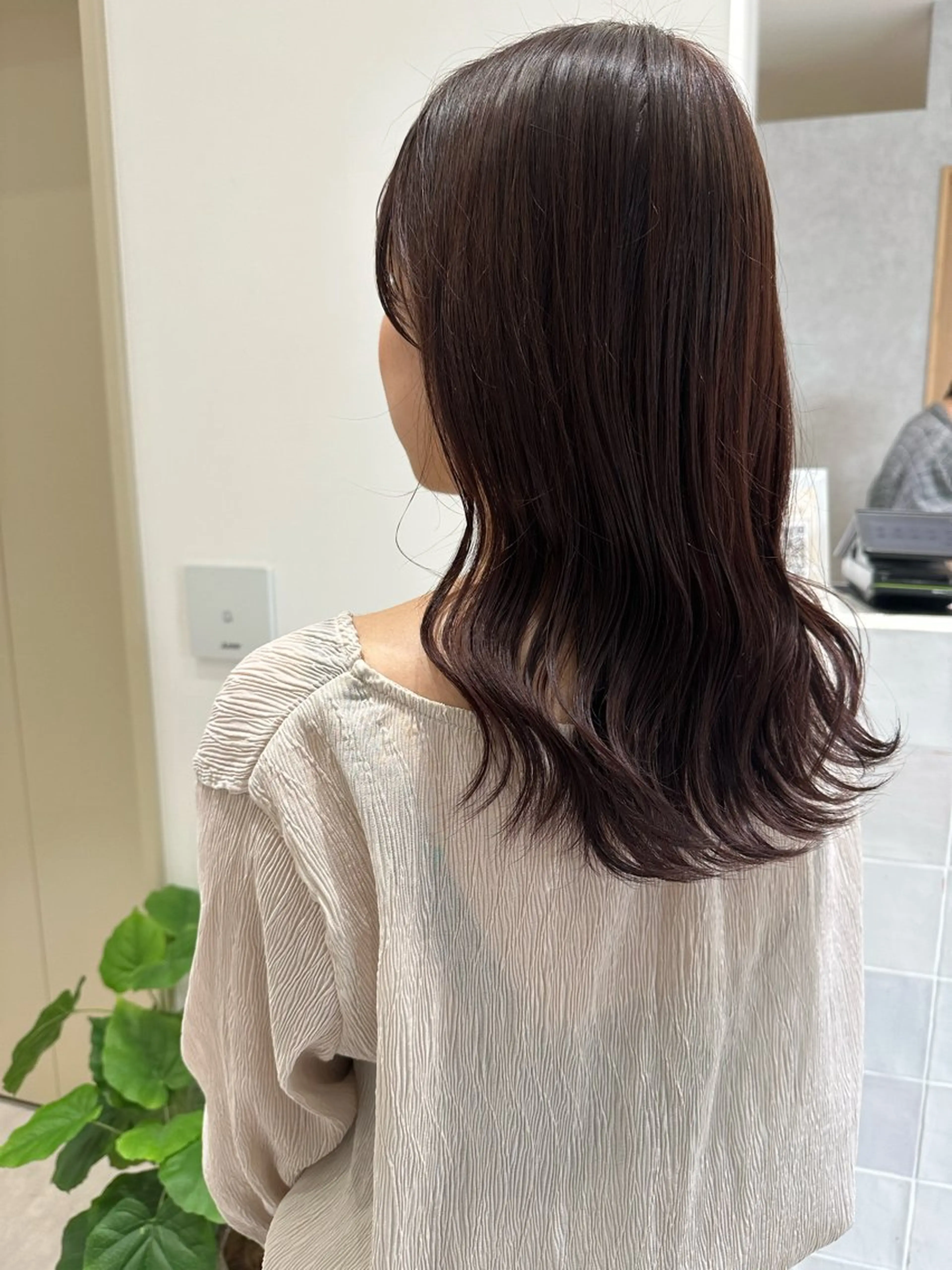 セミロング カラー ブラウンカラー レイヤー/ボブ/ 顔周り/yukinaのヘアスタイル