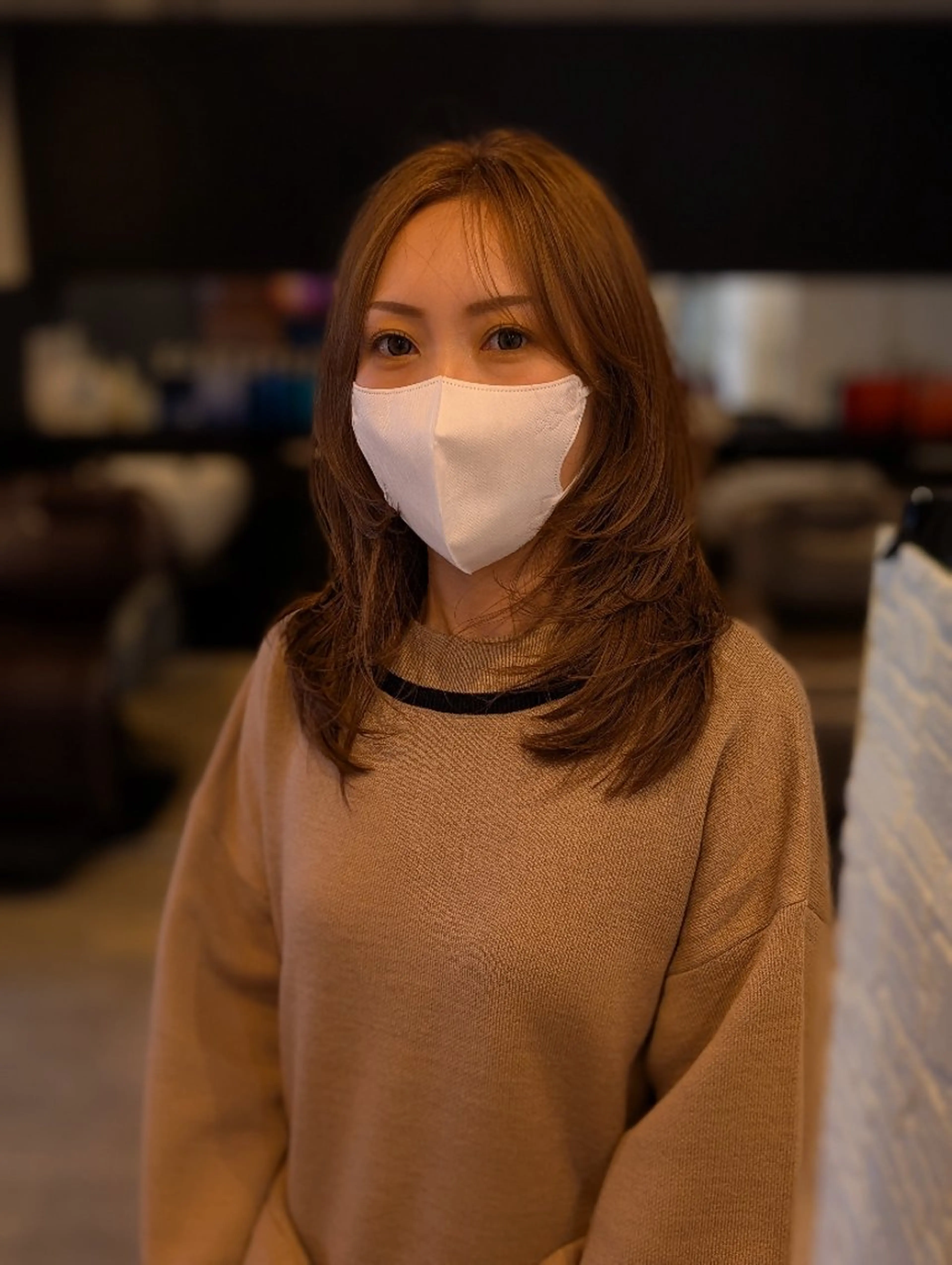 ロング 顔周りカット ハイレイヤー レイヤーカット カット ヘアカラー 田崎 暁大のヘアスタイル