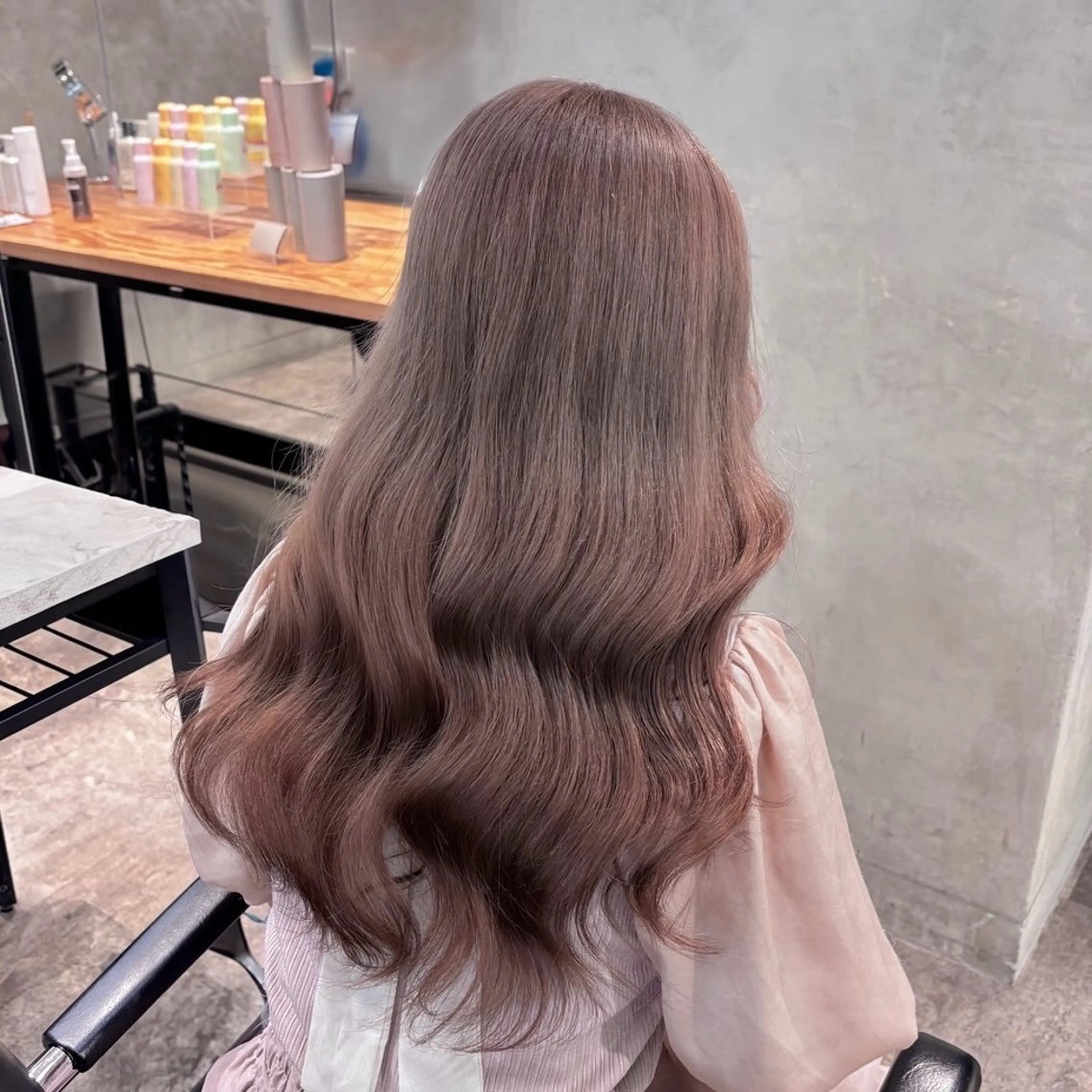 ロング カラー ヘアカラー トリートメント ヘアセット 🫧ハイトーン×艶 カラー🫧 Rionのヘアスタイル