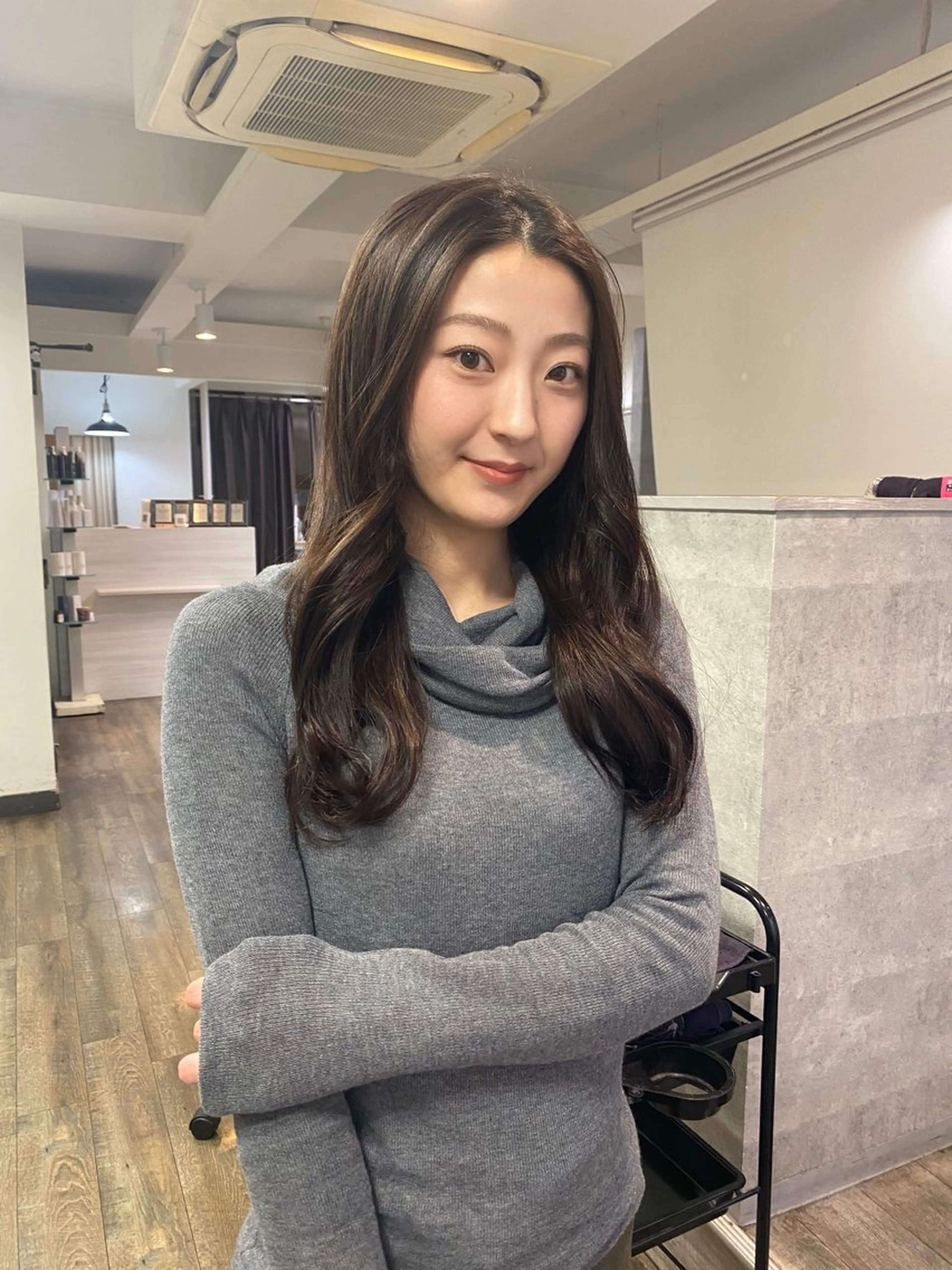 ロング カラー MIREI /韓国風 ショート/大阪美容室のヘアスタイル